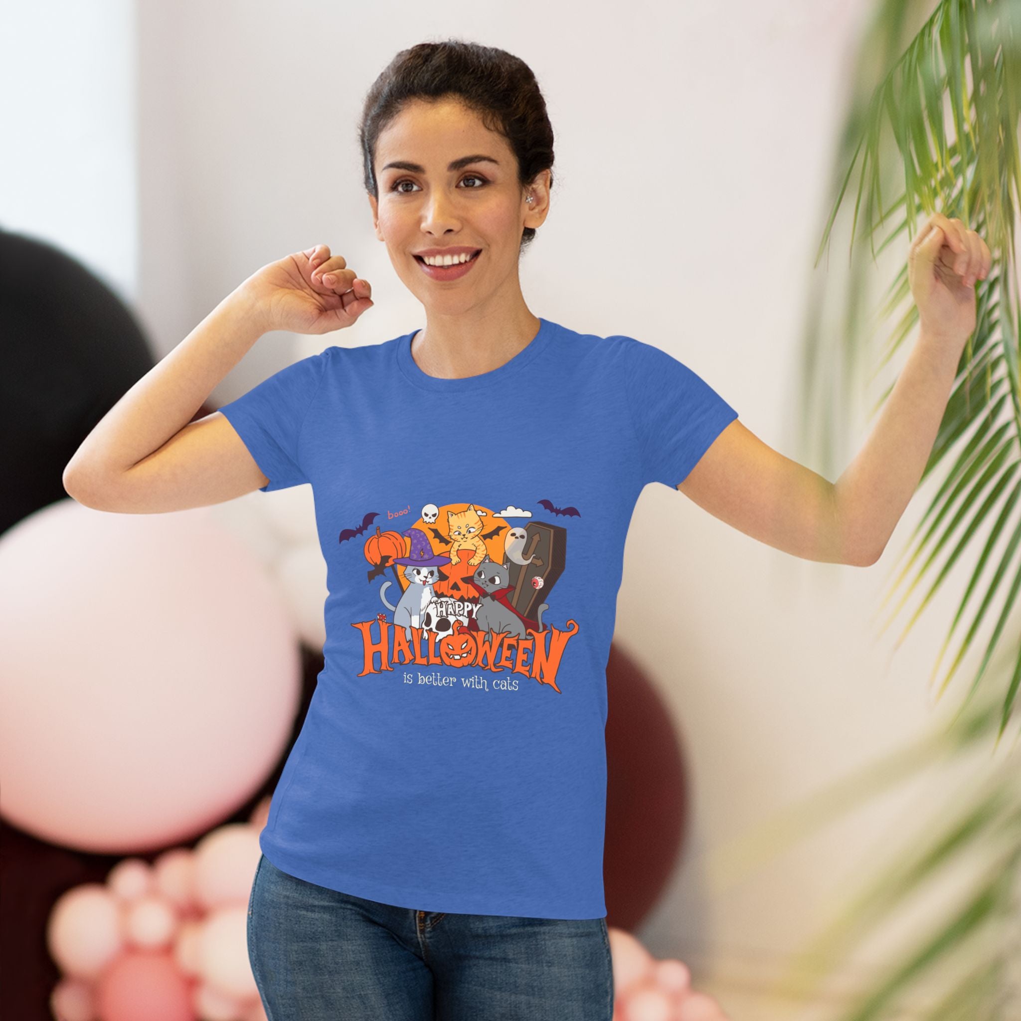 Halloween is Better with Cats | Women's Triblend Tee