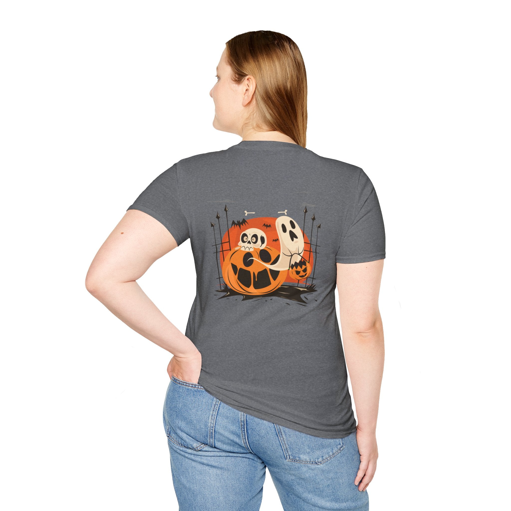 Halloween with Pumpkins | Unisex Softstyle T-Shirt