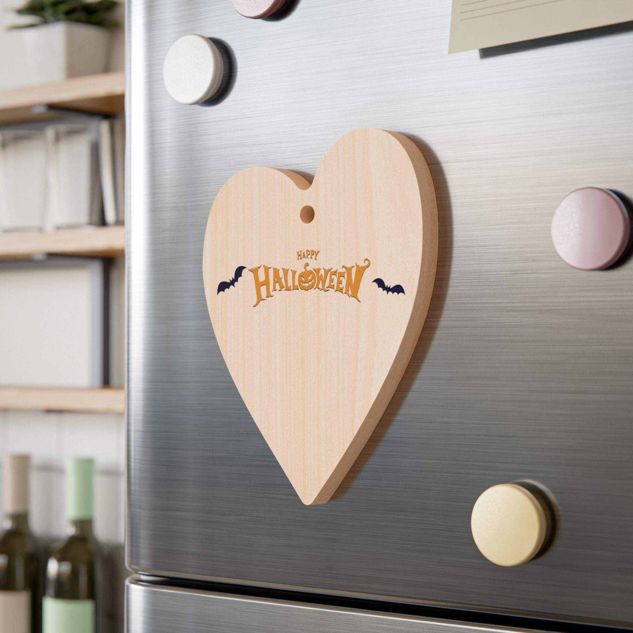 Halloween with Bats | Wooden Ornaments