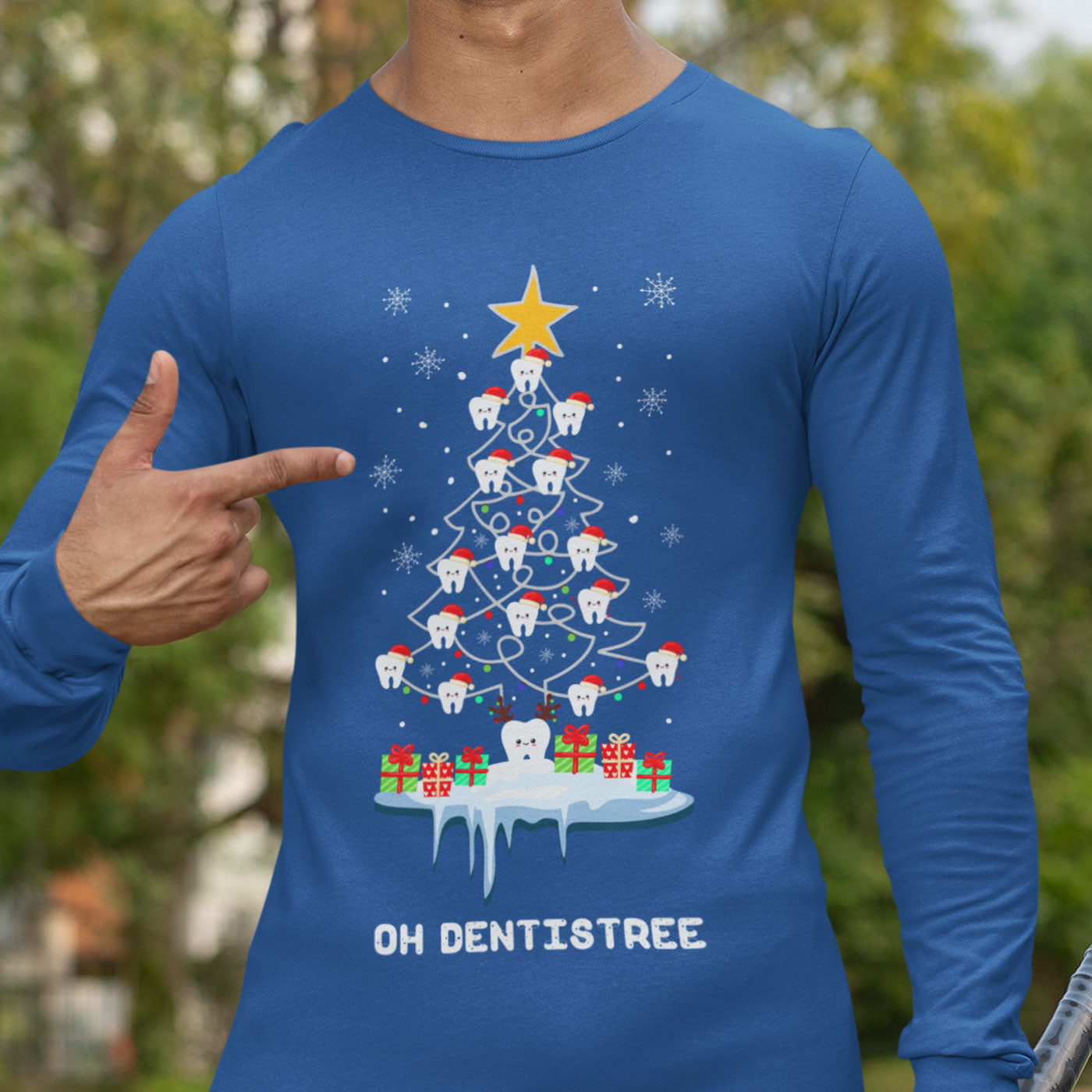 Oh Dentistree | Fun Dental Christmas Tree | Unisex Long Sleeve