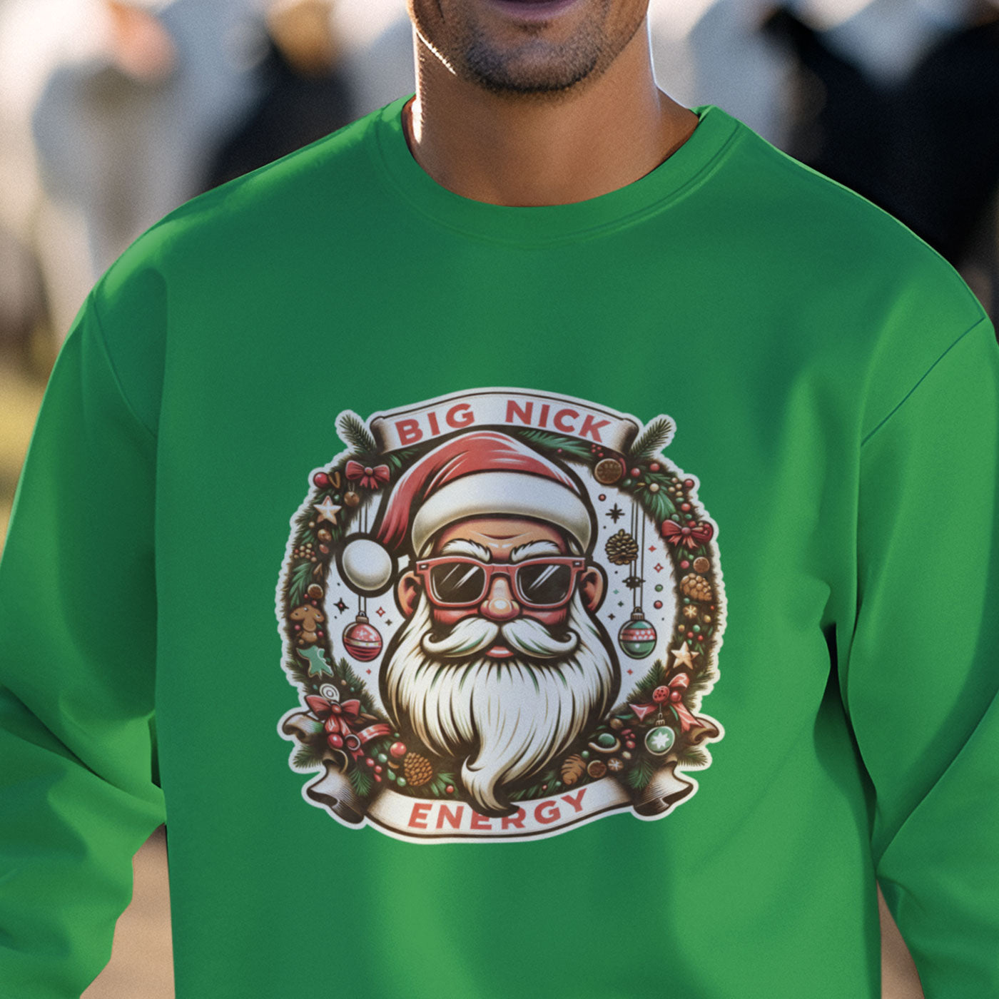 Big Nick Energy | Cool Santa Claus Christmas | Unisex Long Sleeve