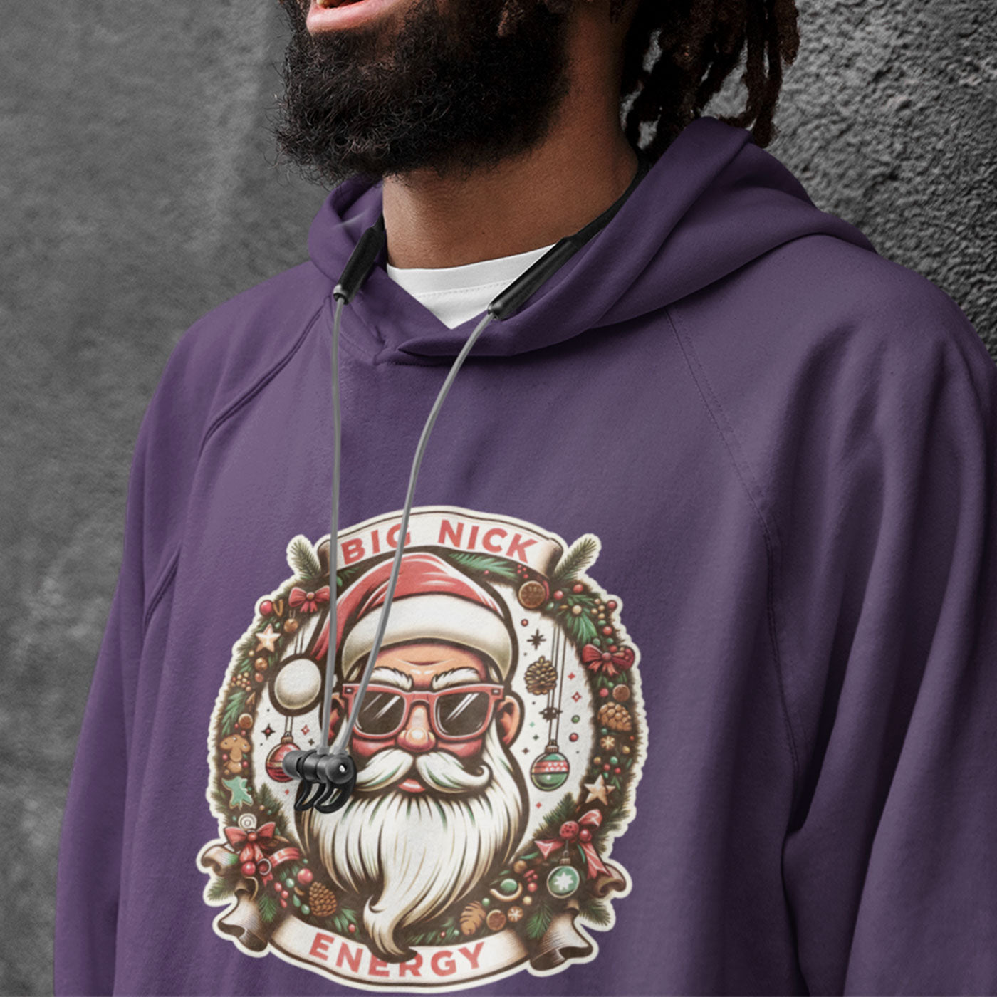 Big Nick Energy | Cool Santa Claus Christmas | Unisex Hoodie