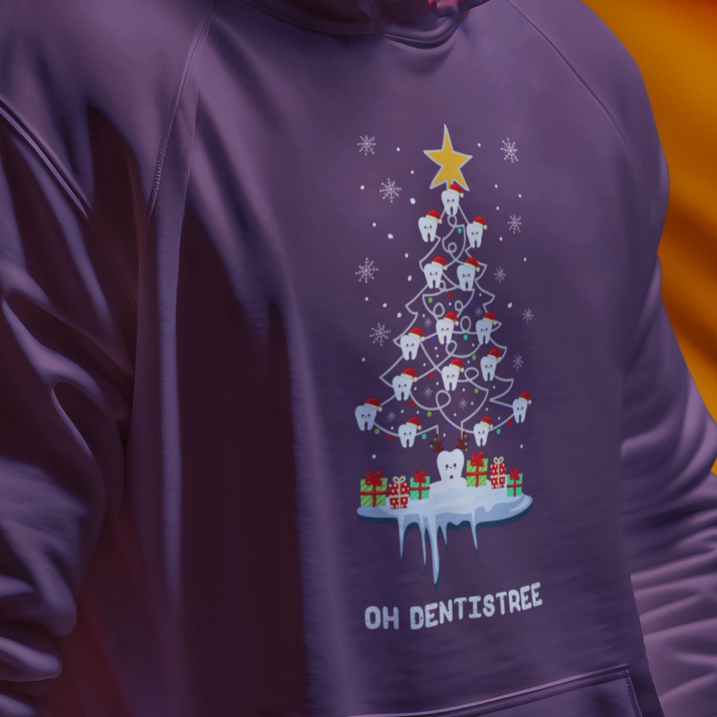 Oh Dentistree | Fun Dental Christmas Tree | Unisex Hoodie