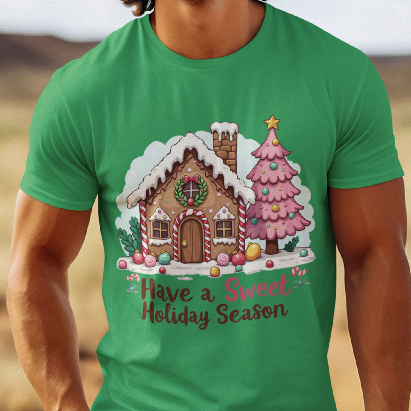 Have a Sweet Holiday Season | Gingerbread House Christmas | Unisex Crewneck Sweatshirts