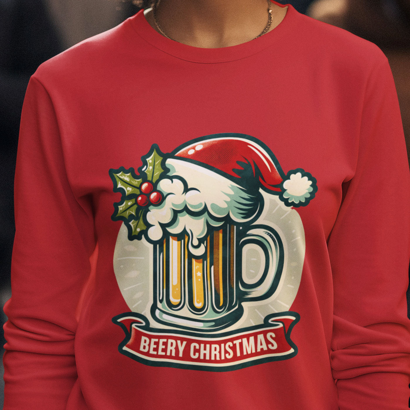 Beery Christmas | Fun Festive Beer | Unisex Long Sleeve