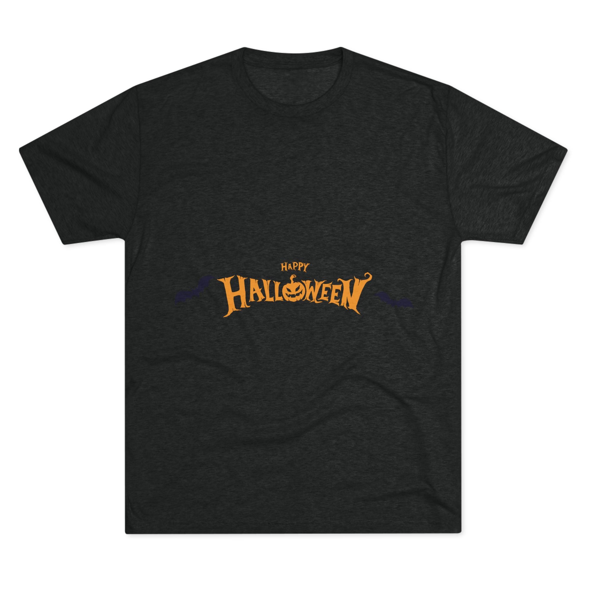 Halloween with Bats | Unisex Tri-Blend Crew Tee