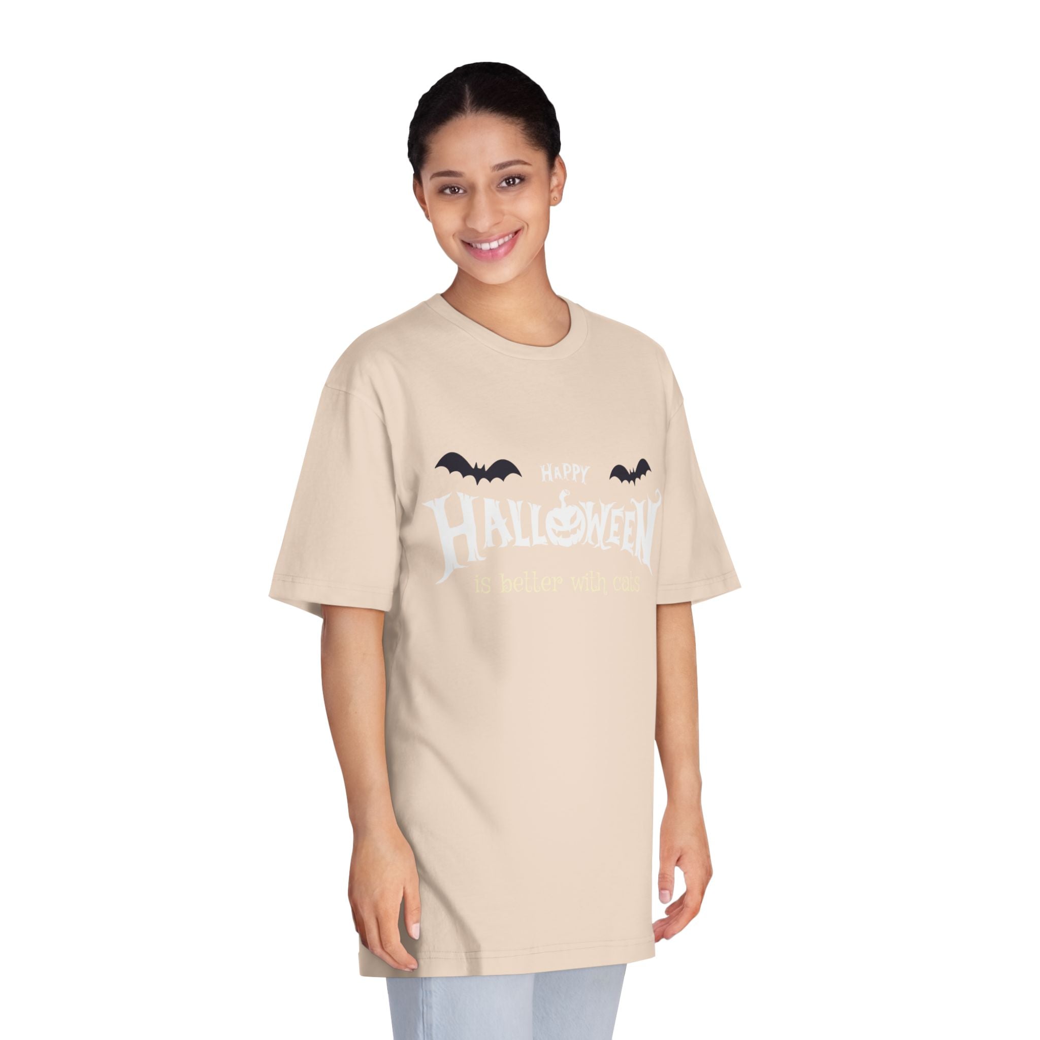 Halloween with Witch's Cats | Unisex Classic Crewneck T-Shirt