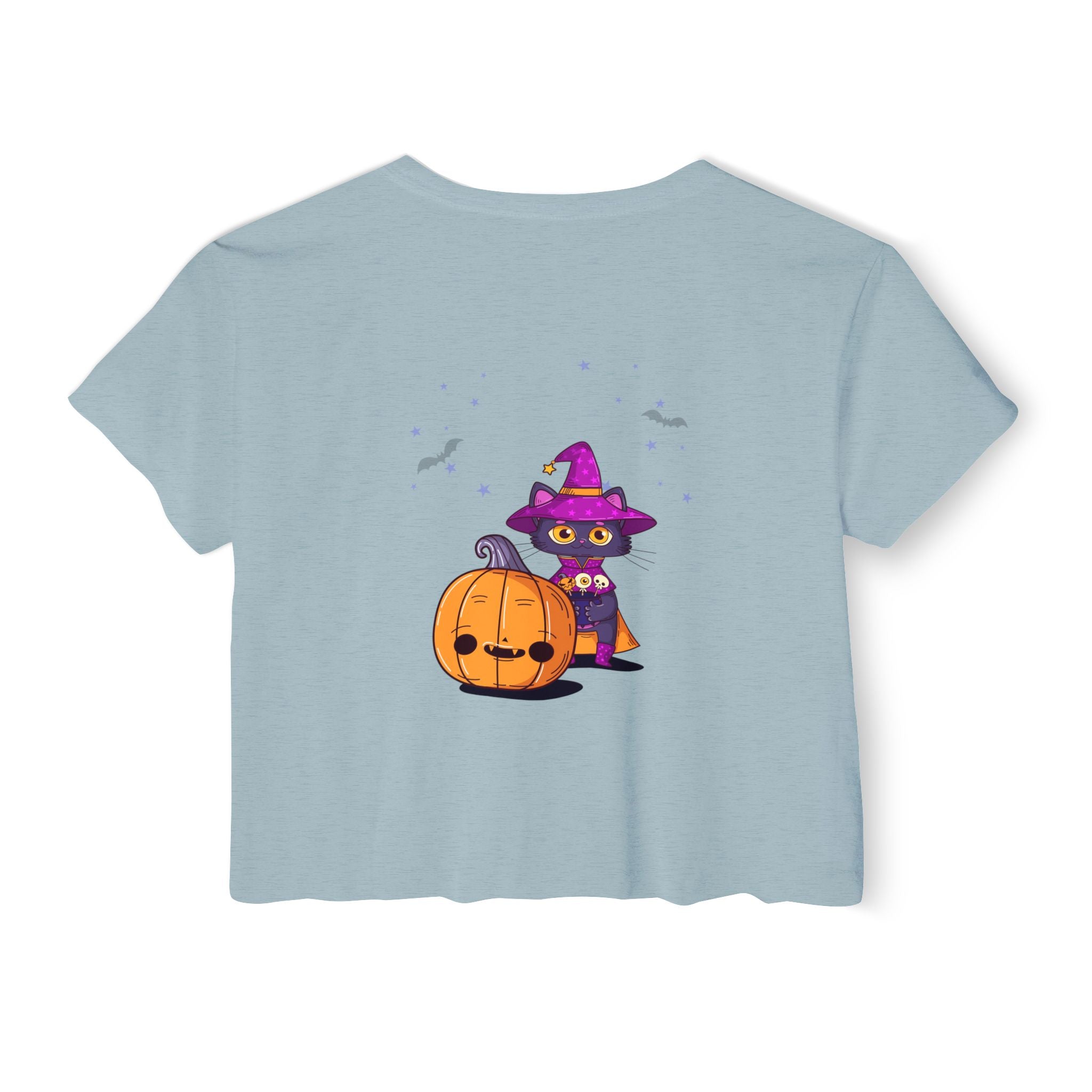 Halloween with Witch's Cats | Women's Festival Crop Top