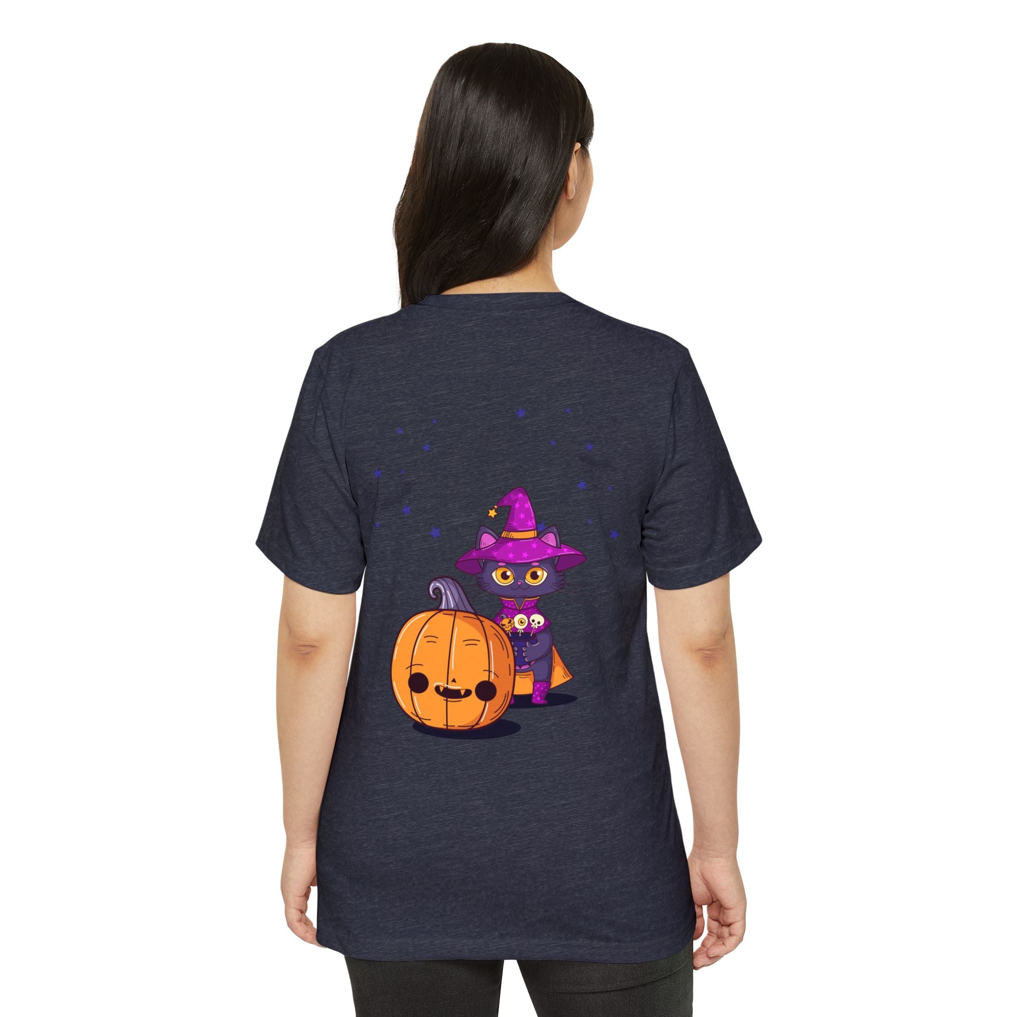 Halloween with Witch's Cats | Unisex Recycled Organic T-Shirt