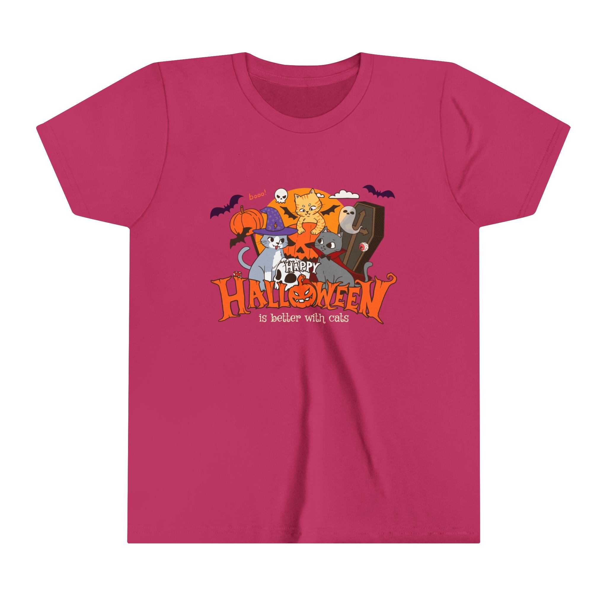 Halloween is Better with Cats | Youth Short Sleeve Tee