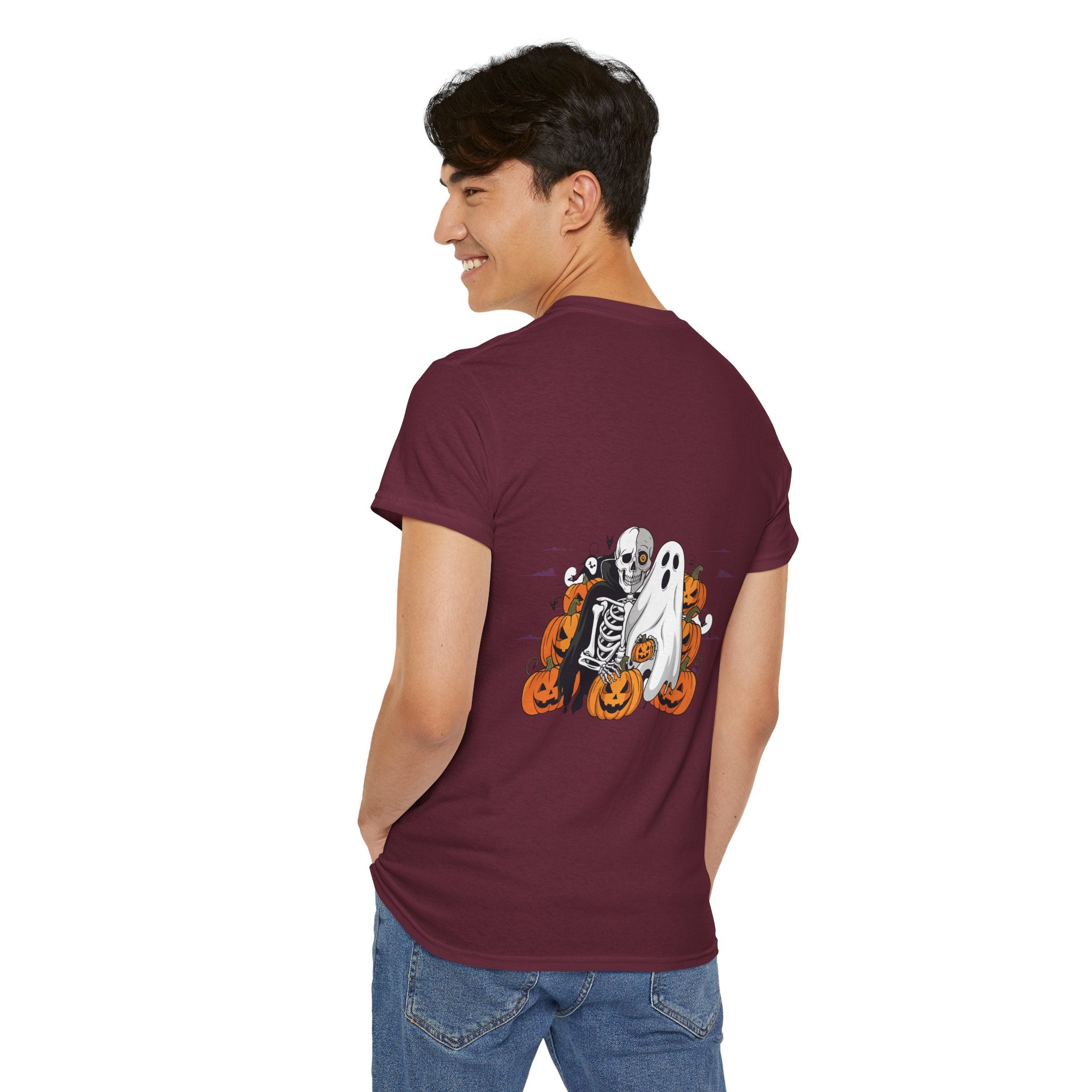 Halloween with Bats | Unisex Heavy Cotton Tee