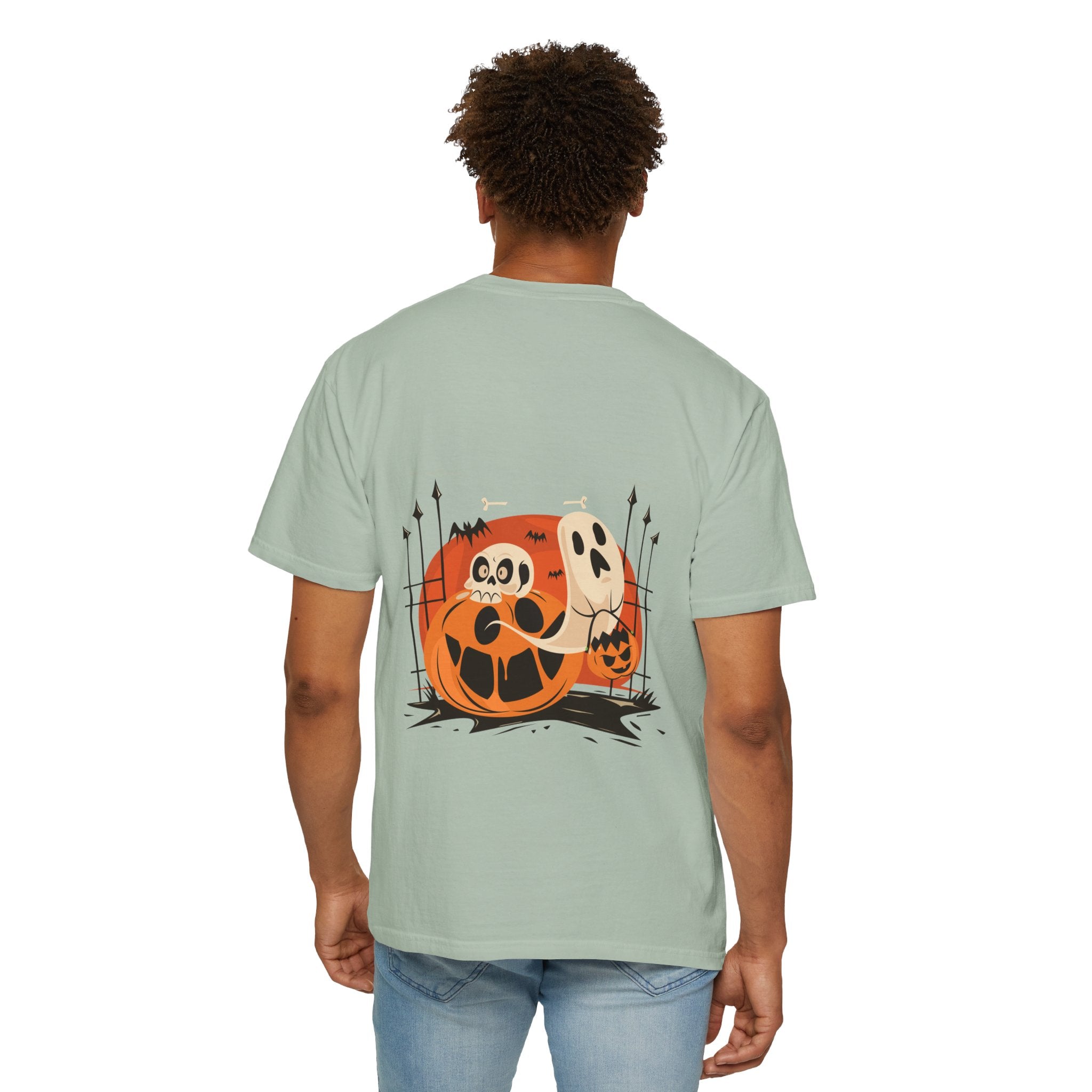 Halloween with Pumpkins | Unisex Garment-Dyed T-shirt