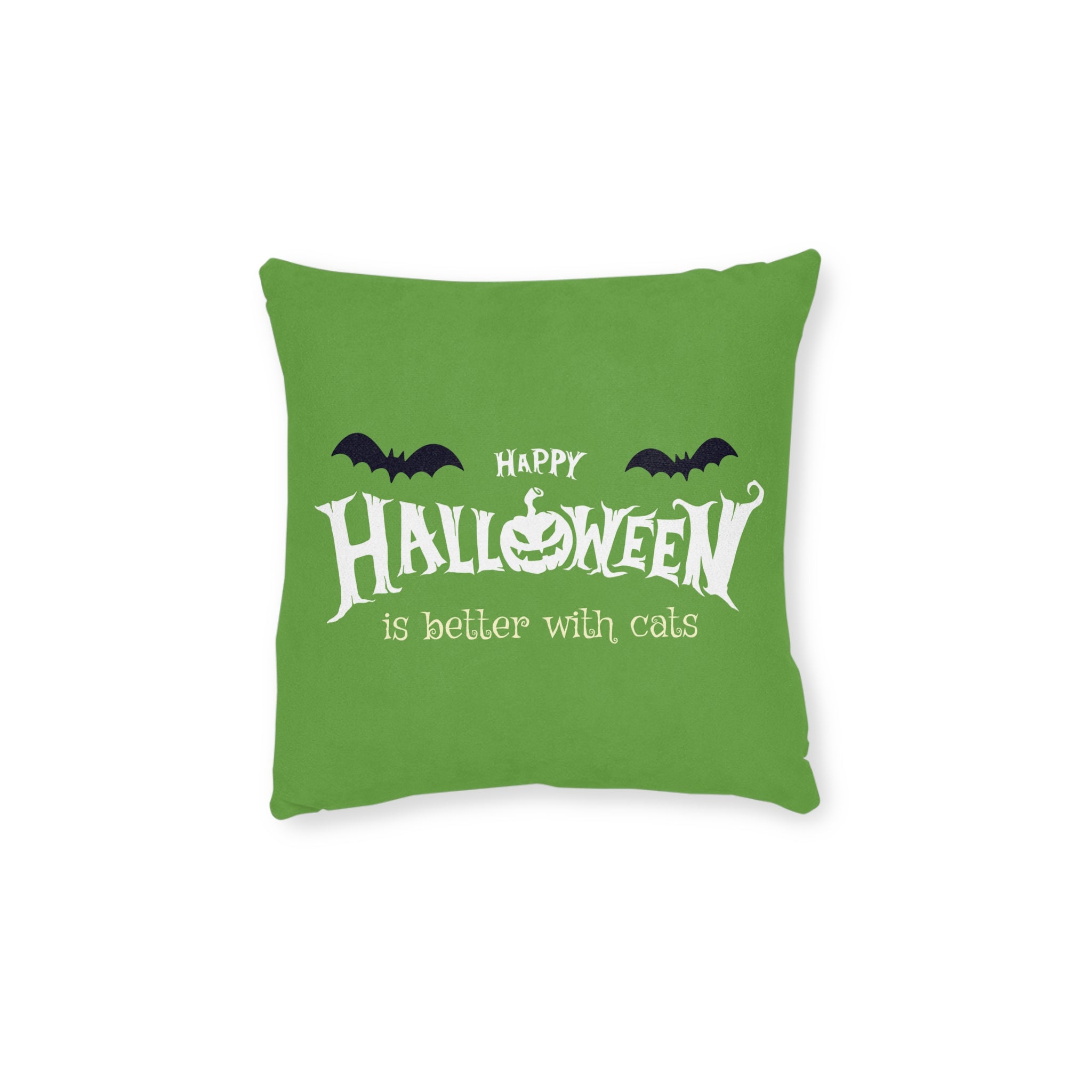 Halloween with Witch's Cats | Square Pillow