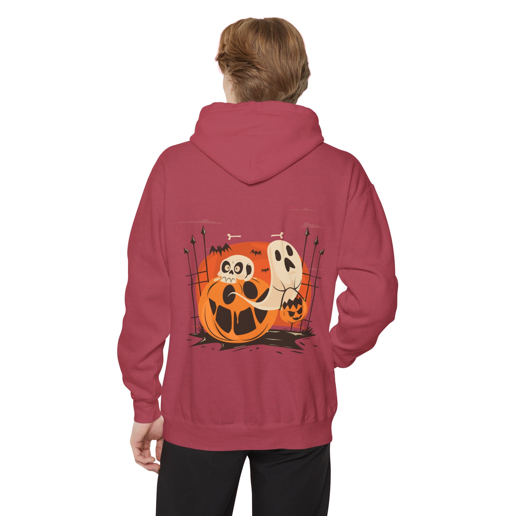 Halloween with Pumpkins | Unisex Garment-Dyed Hoodie