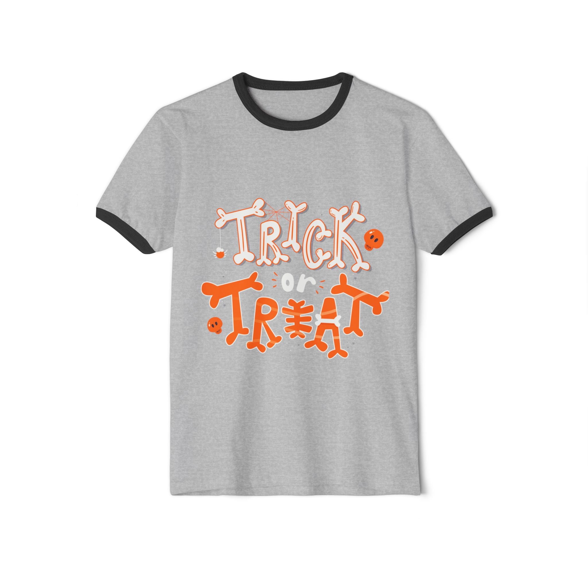 Halloween Trick or Treat | Unisex Cotton Ringer T-Shirt