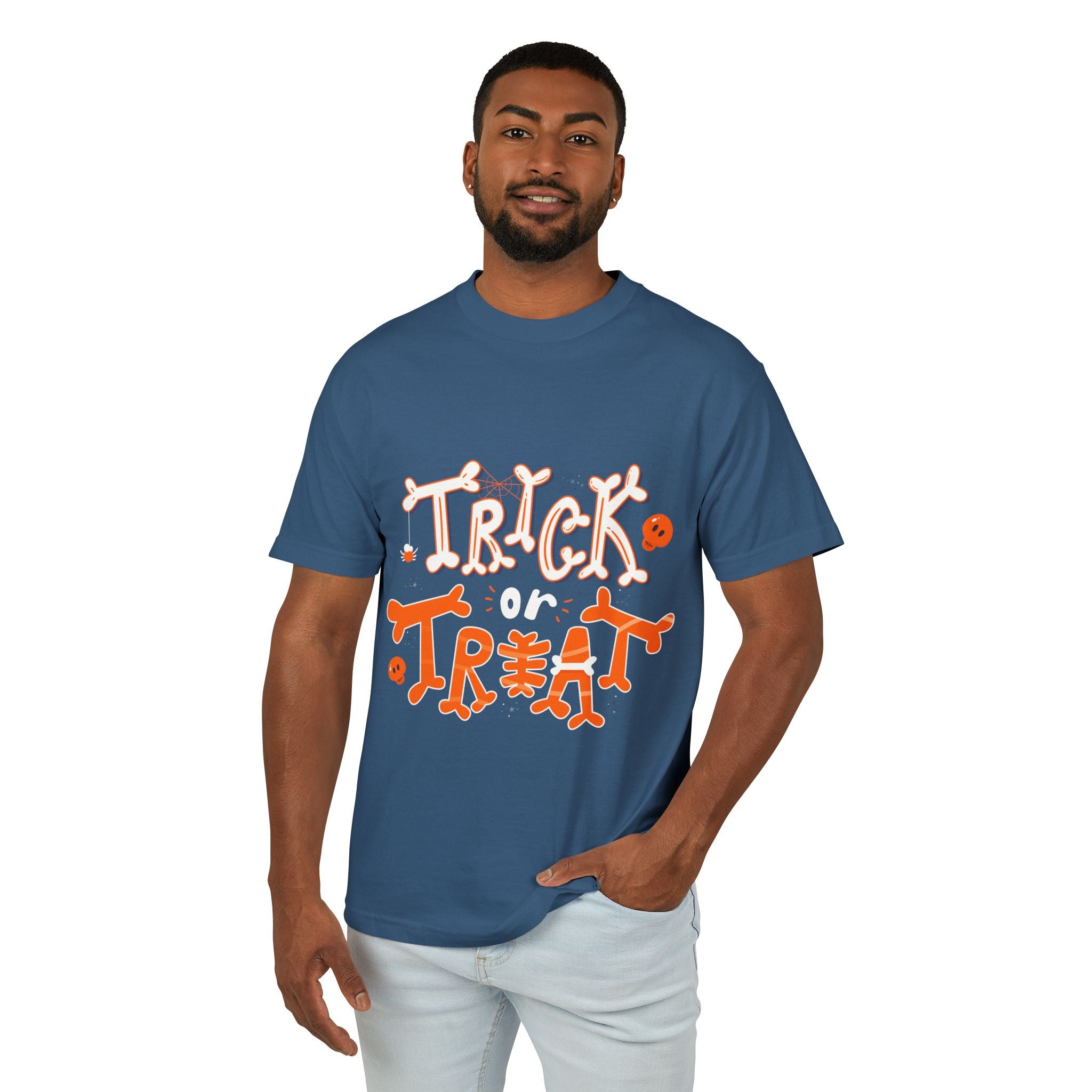 Halloween Trick or Treat | Unisex Garment-Dyed Heavyweight Cotton Tee