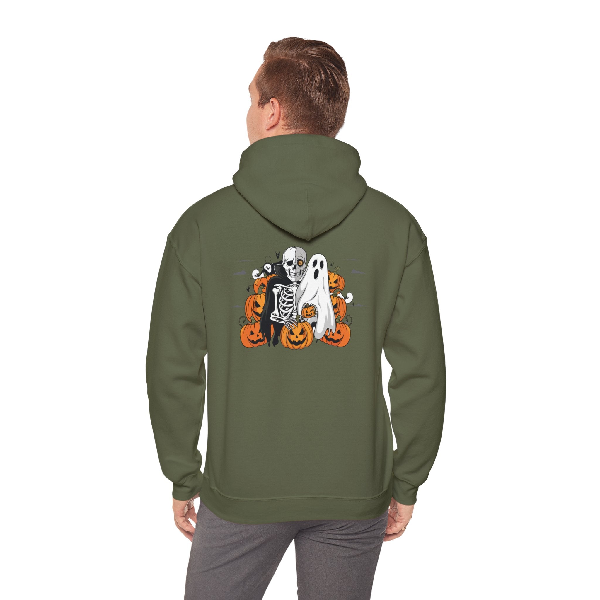 Halloween with Bats | Unisex Heavy Blend Hooded Sweatshirt
