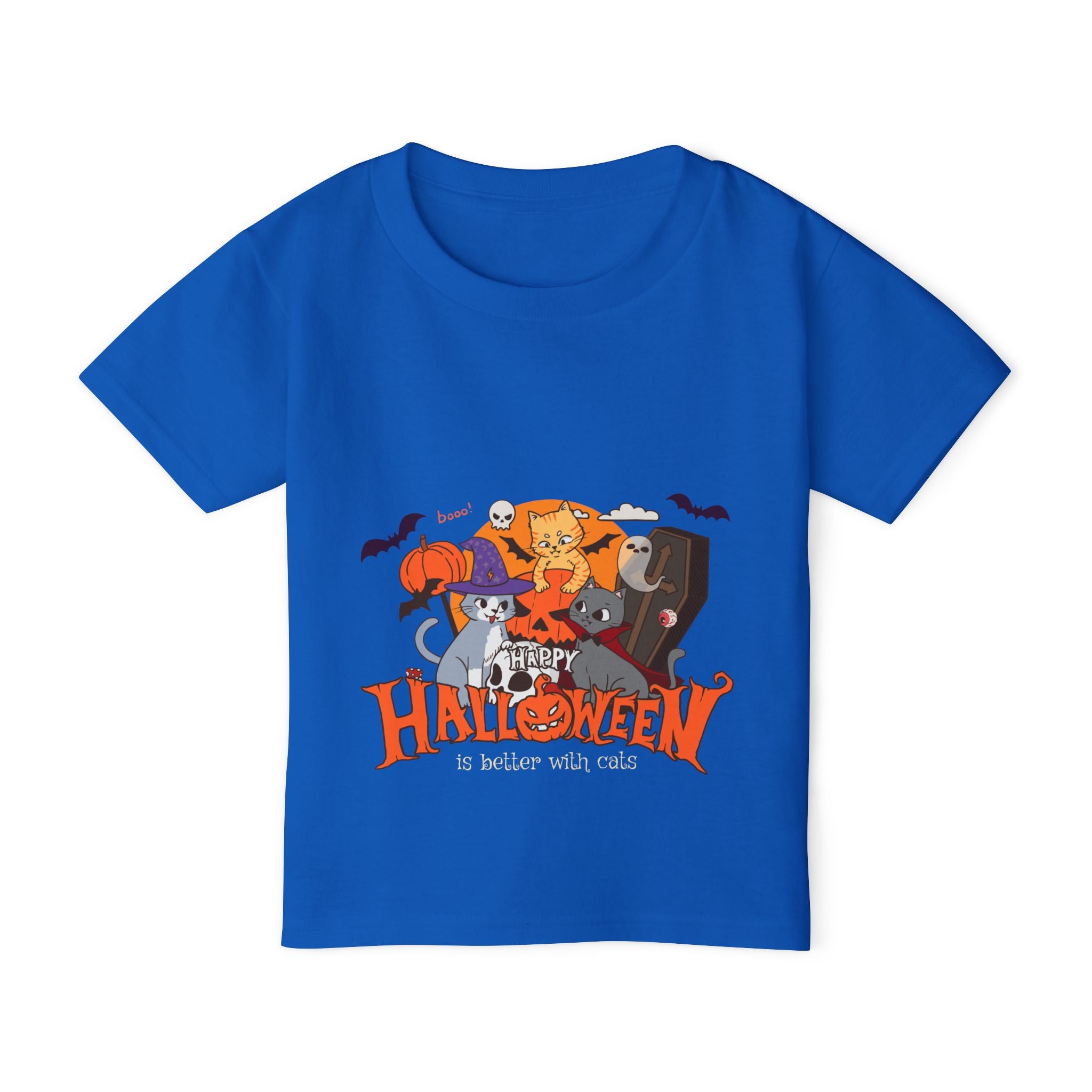 Halloween is Better with Cats | Heavy Cotton Toddler T-shirt