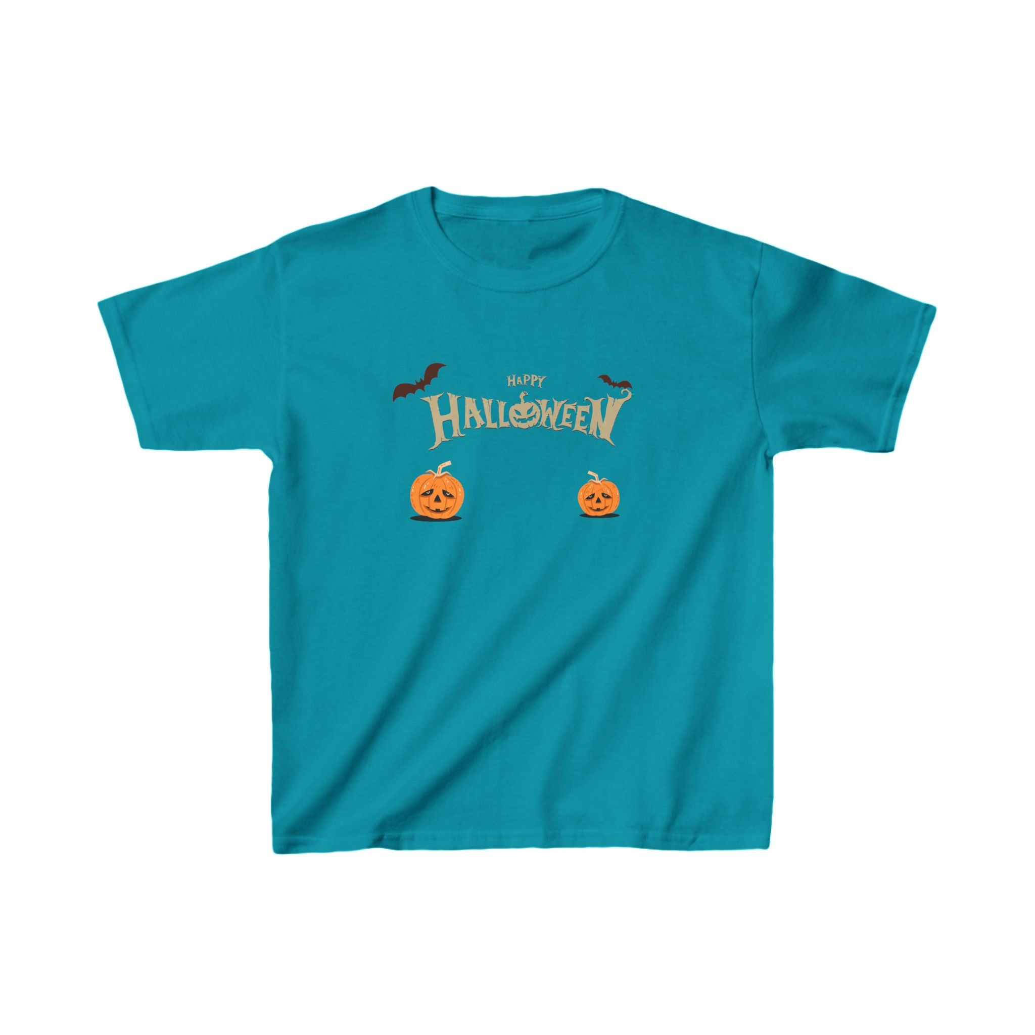 Halloween with Pumpkins | Kids Heavy Cotton Tee