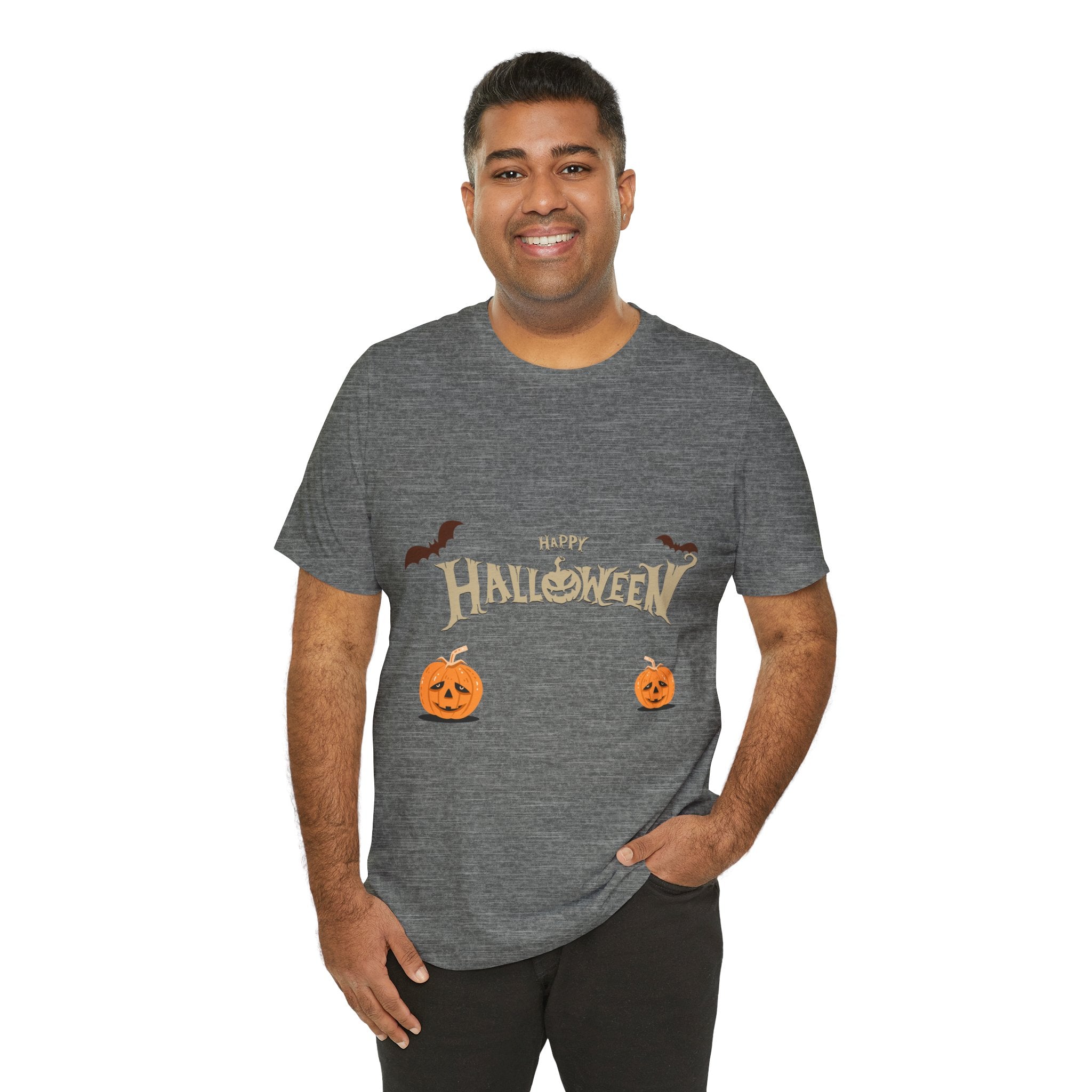 Halloween with Pumpkins | Unisex Jersey Short Sleeve Tee