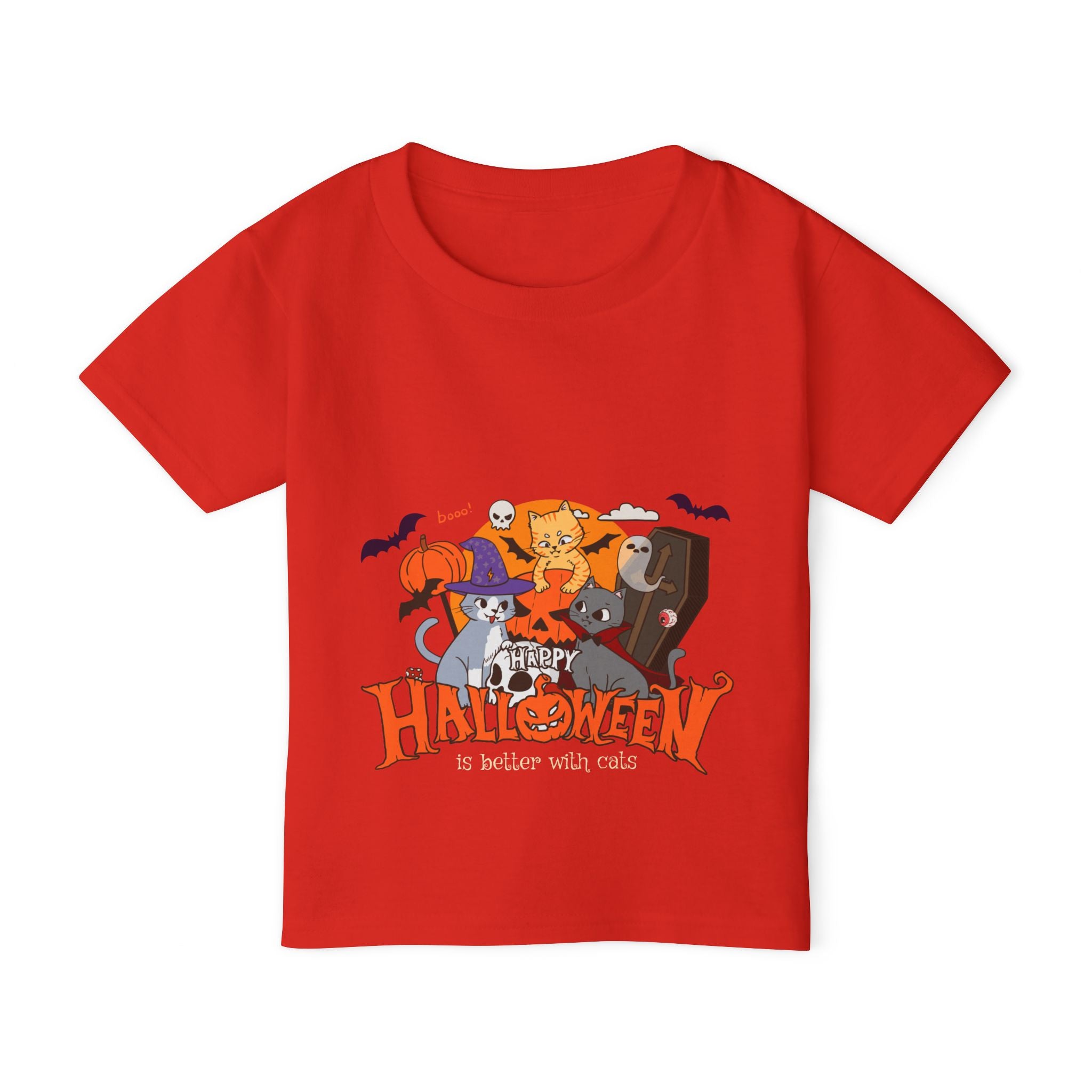 Halloween is Better with Cats | Heavy Cotton Toddler T-shirt