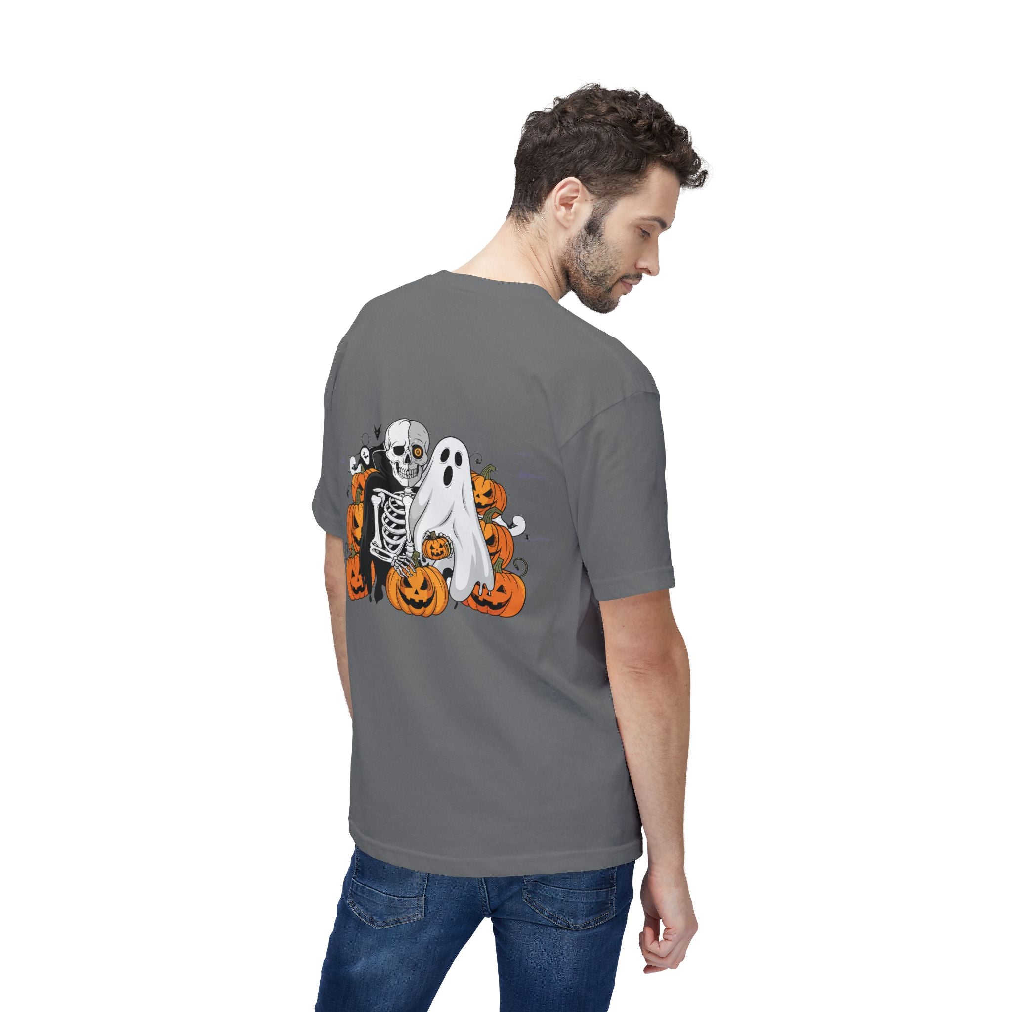 Halloween with Bats | Unisex Midweight T-shirt, Made in US