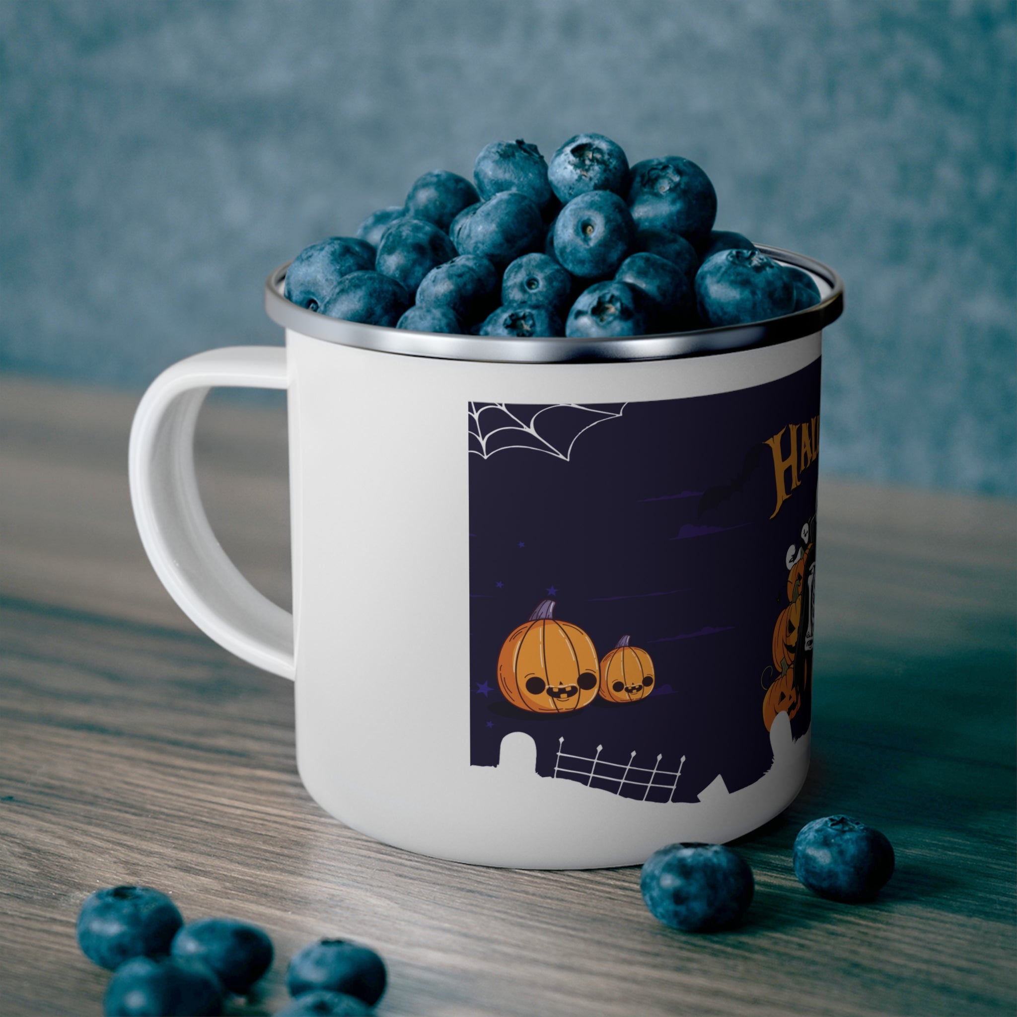 Halloween is Better with Skeleton | Enamel Camping Mug