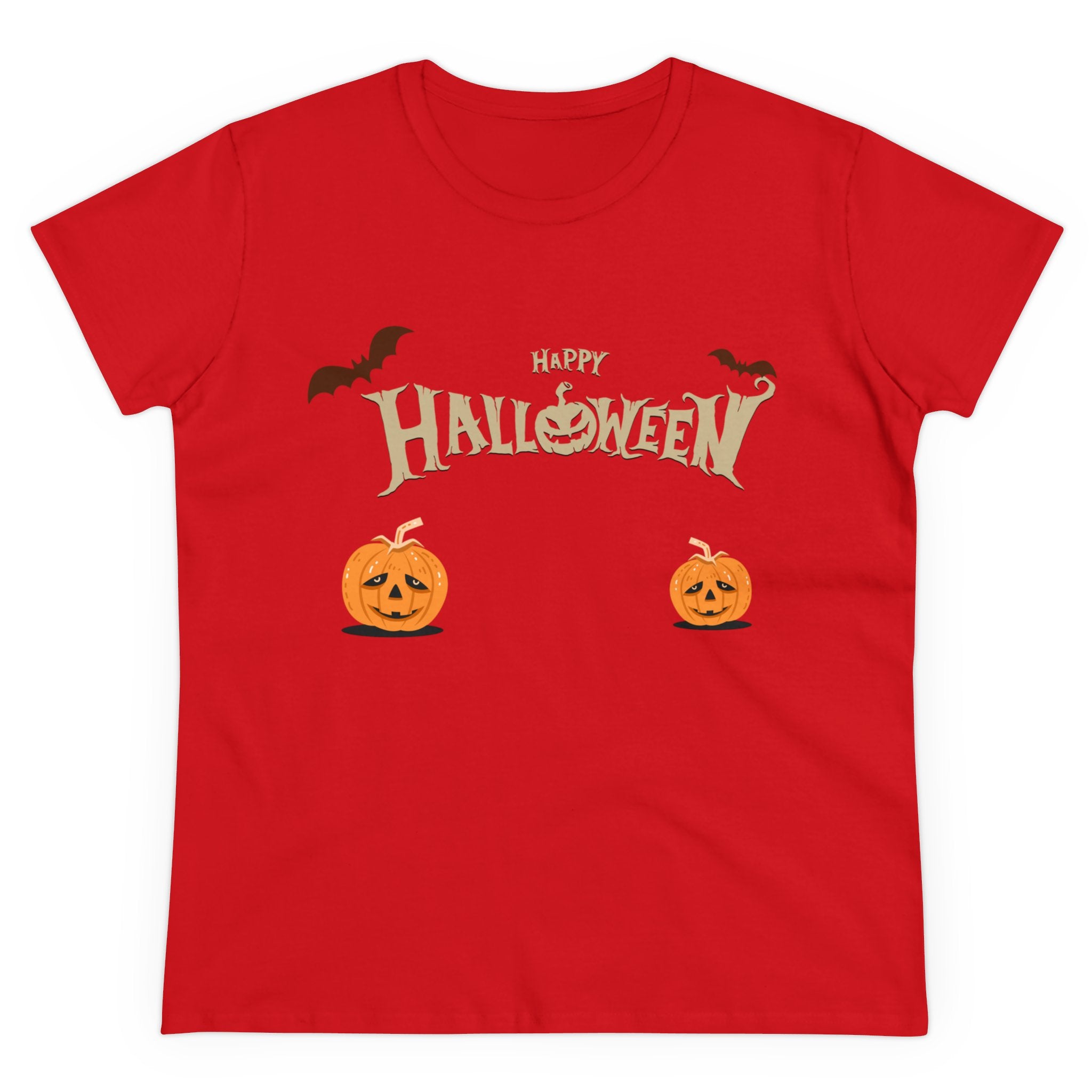Halloween with Pumpkins | Women's Midweight Cotton Tee
