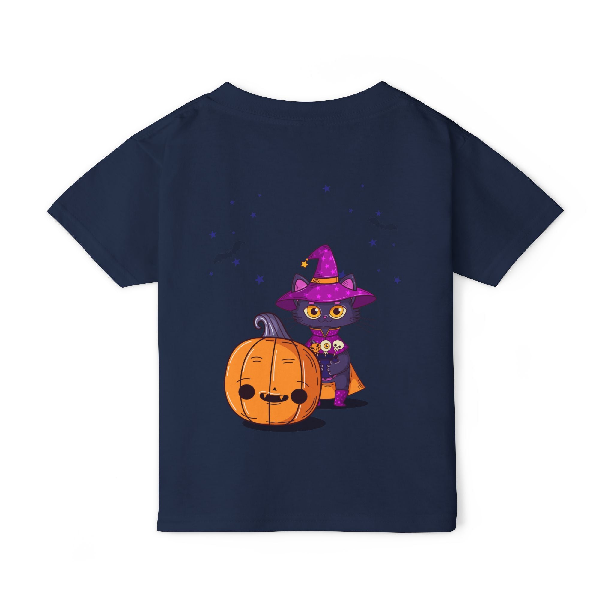 Halloween with Witch's Cats | Heavy Cotton Toddler T-shirt