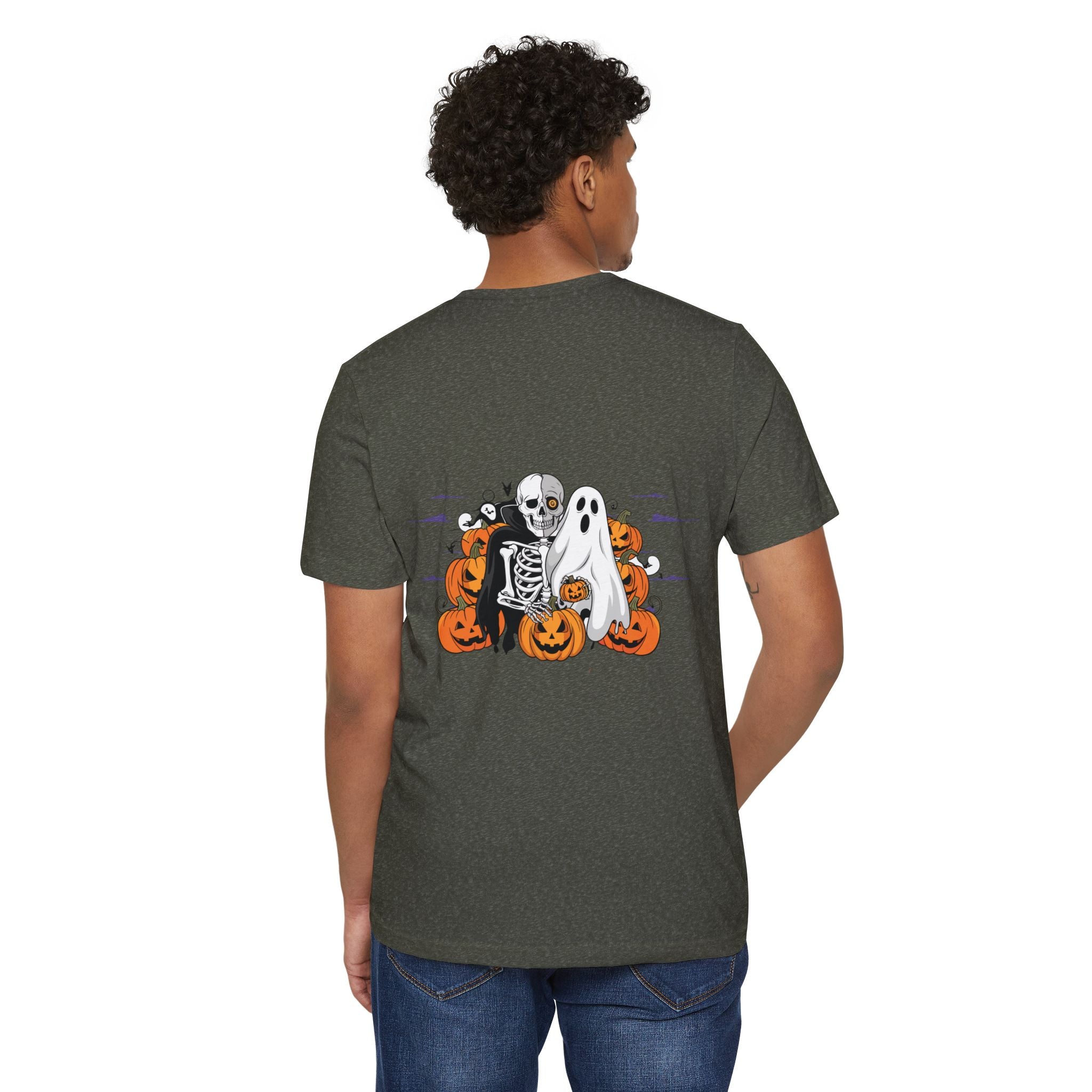 Halloween with Bats | Unisex Recycled Organic T-Shirt
