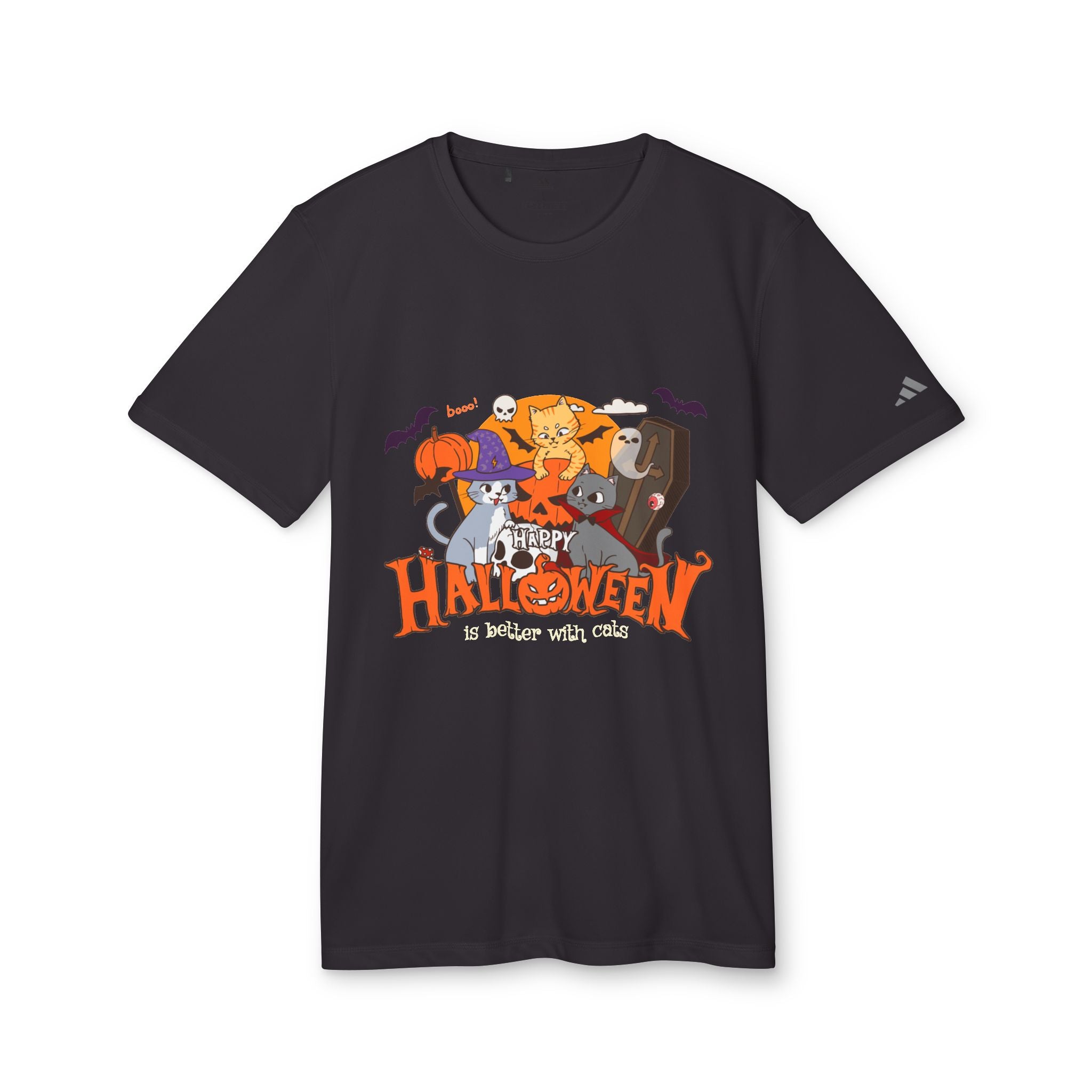 Halloween is Better with Cats | adidas Unisex Sport T-shirt