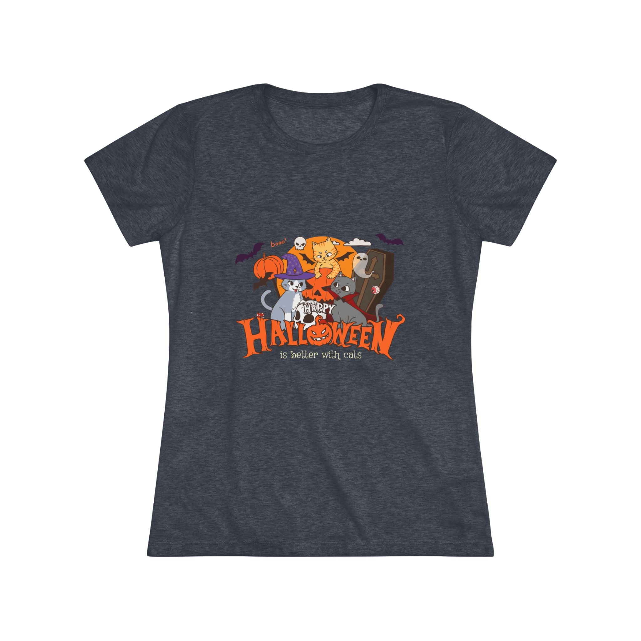 Halloween is Better with Cats | Women's Triblend Tee
