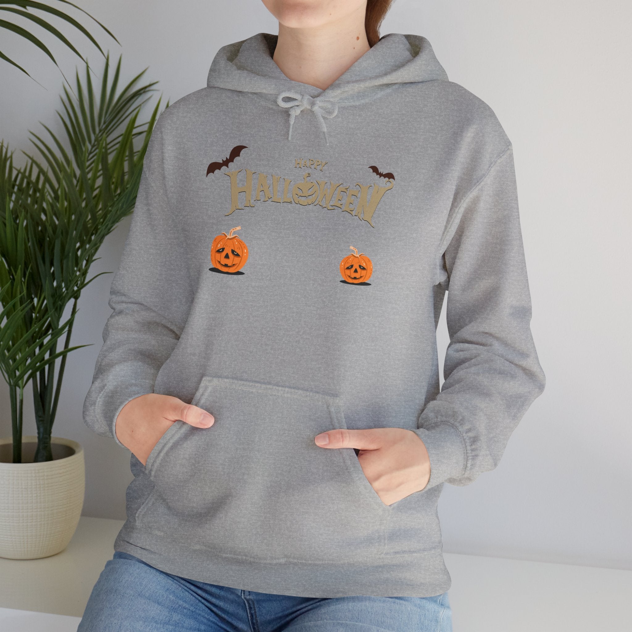 Halloween with Pumpkins | Unisex Heavy Blend Hooded Sweatshirt