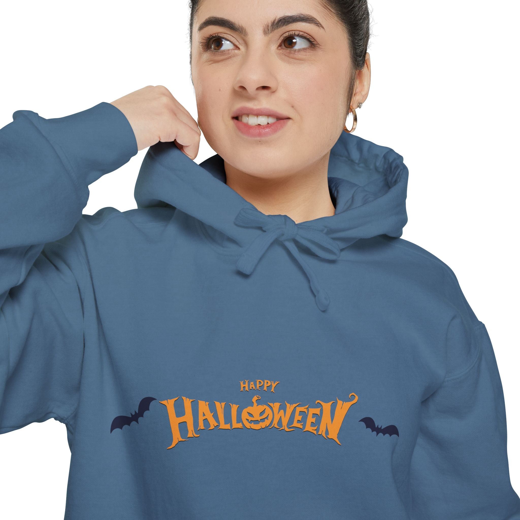 Halloween with Bats | Unisex Garment-Dyed Hoodie