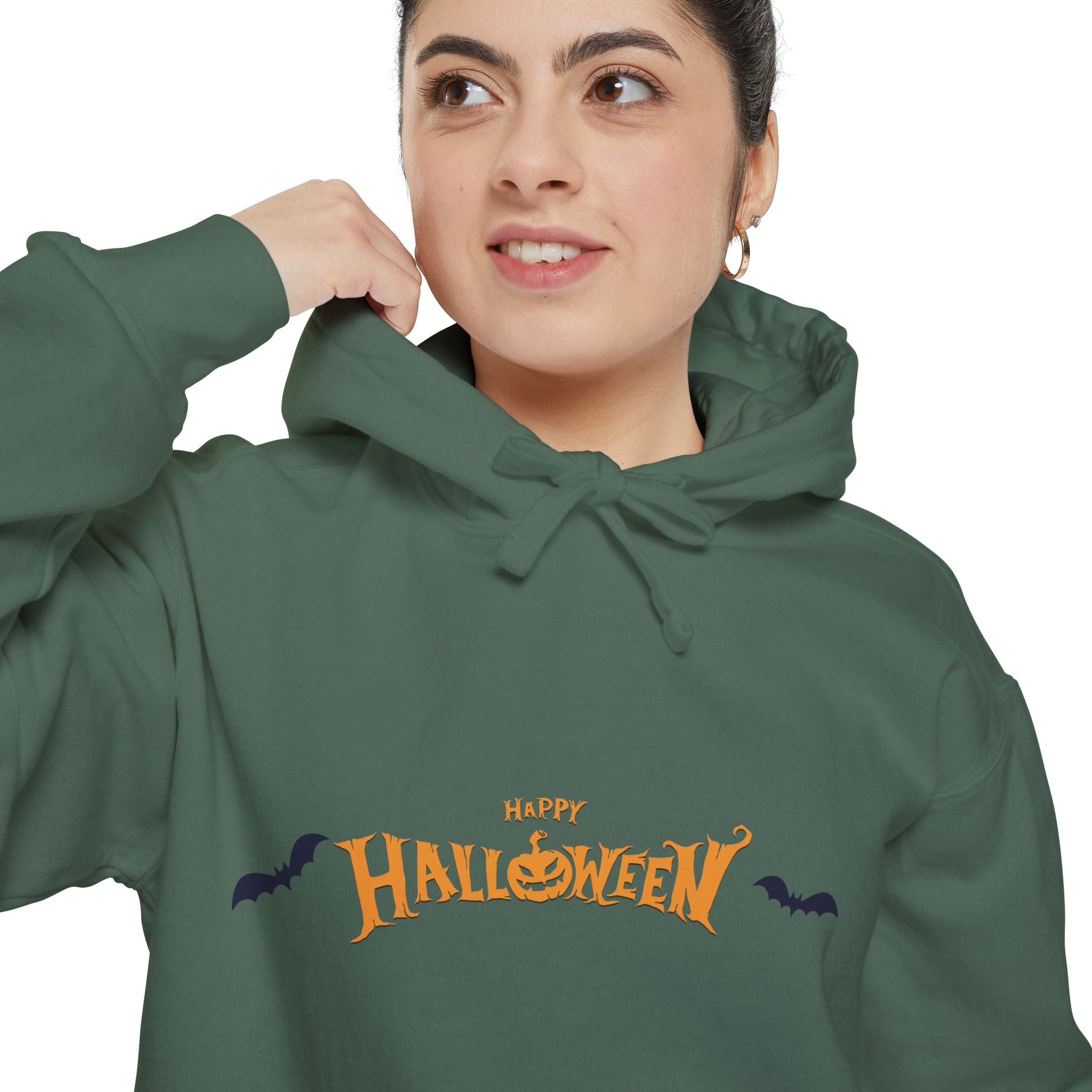 Halloween with Bats | Unisex Garment-Dyed Hoodie