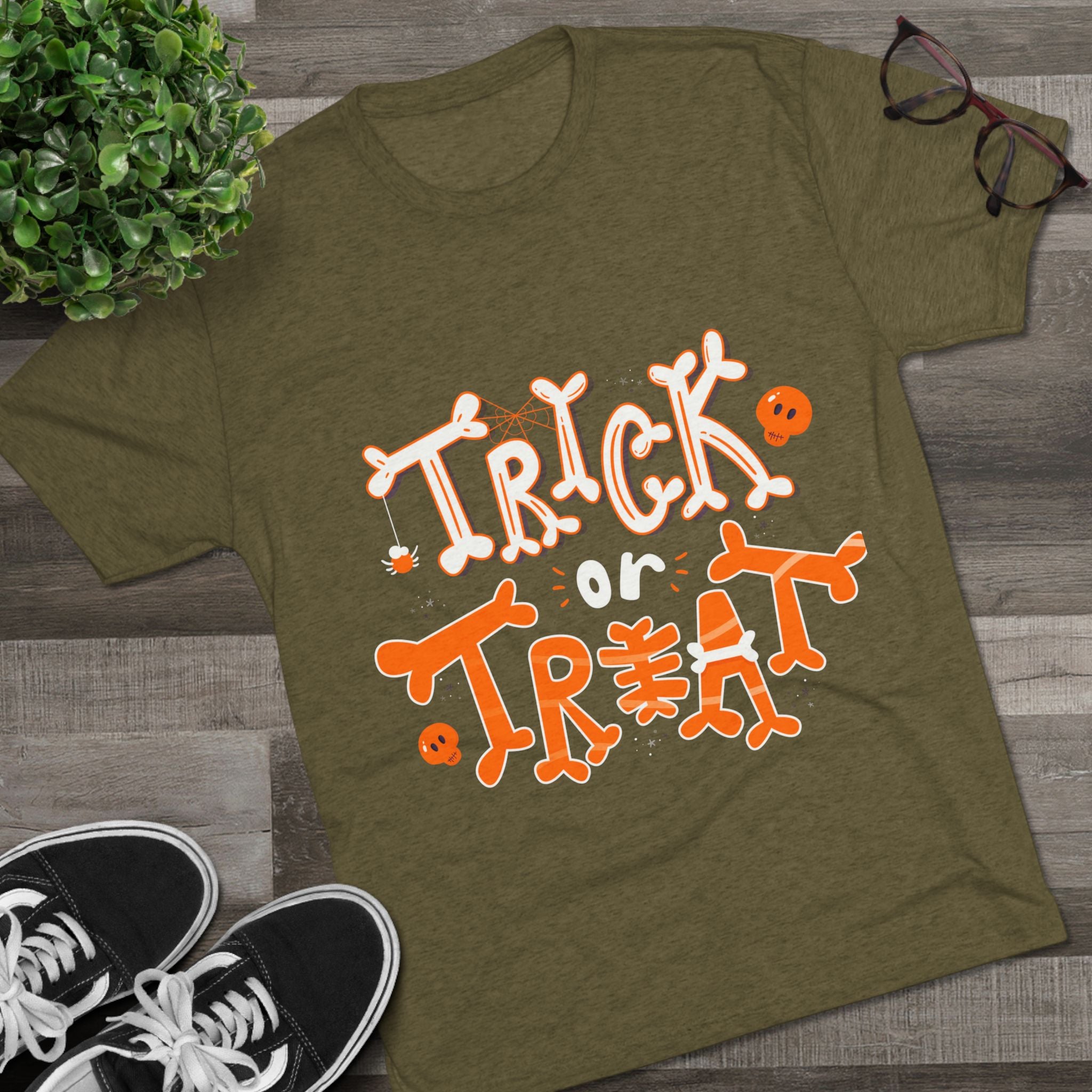 Halloween Trick or Treat | Unisex Tri-Blend Crew Tee