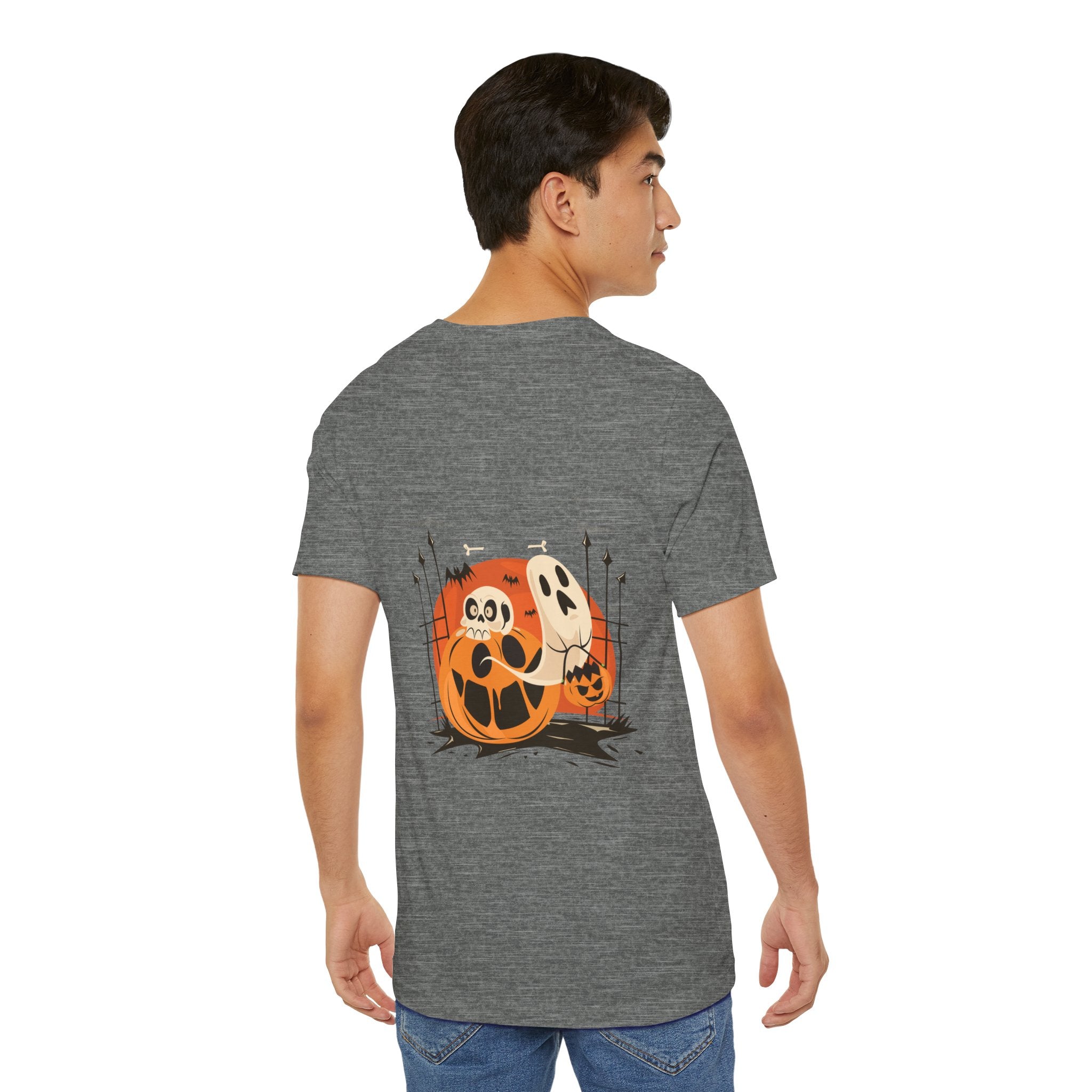 Halloween with Pumpkins | Unisex Jersey Short Sleeve Tee
