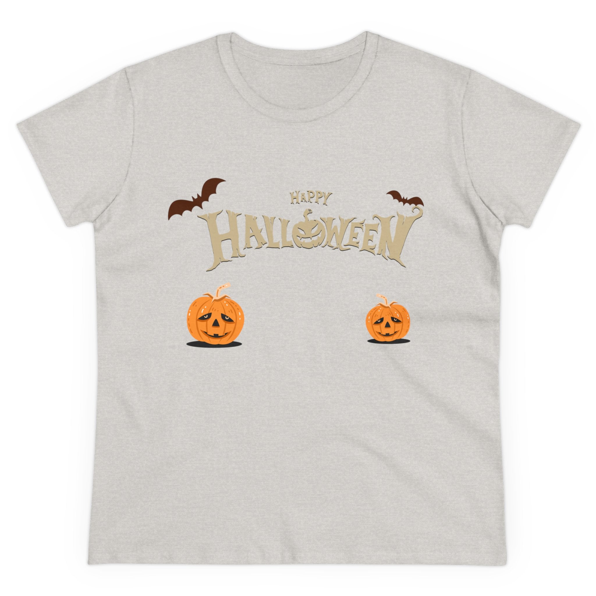 Halloween with Pumpkins | Women's Midweight Cotton Tee