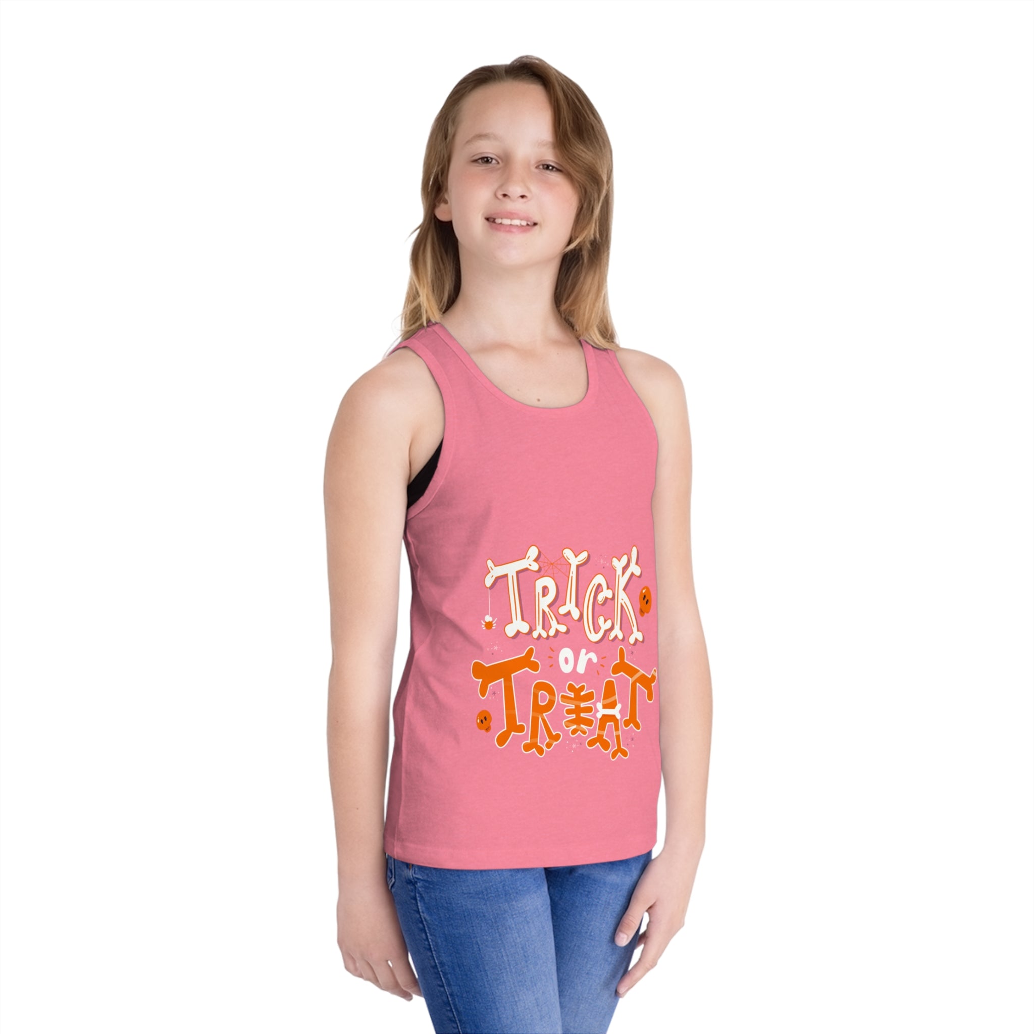 Halloween Trick or Treat | Kid's Jersey Tank Top