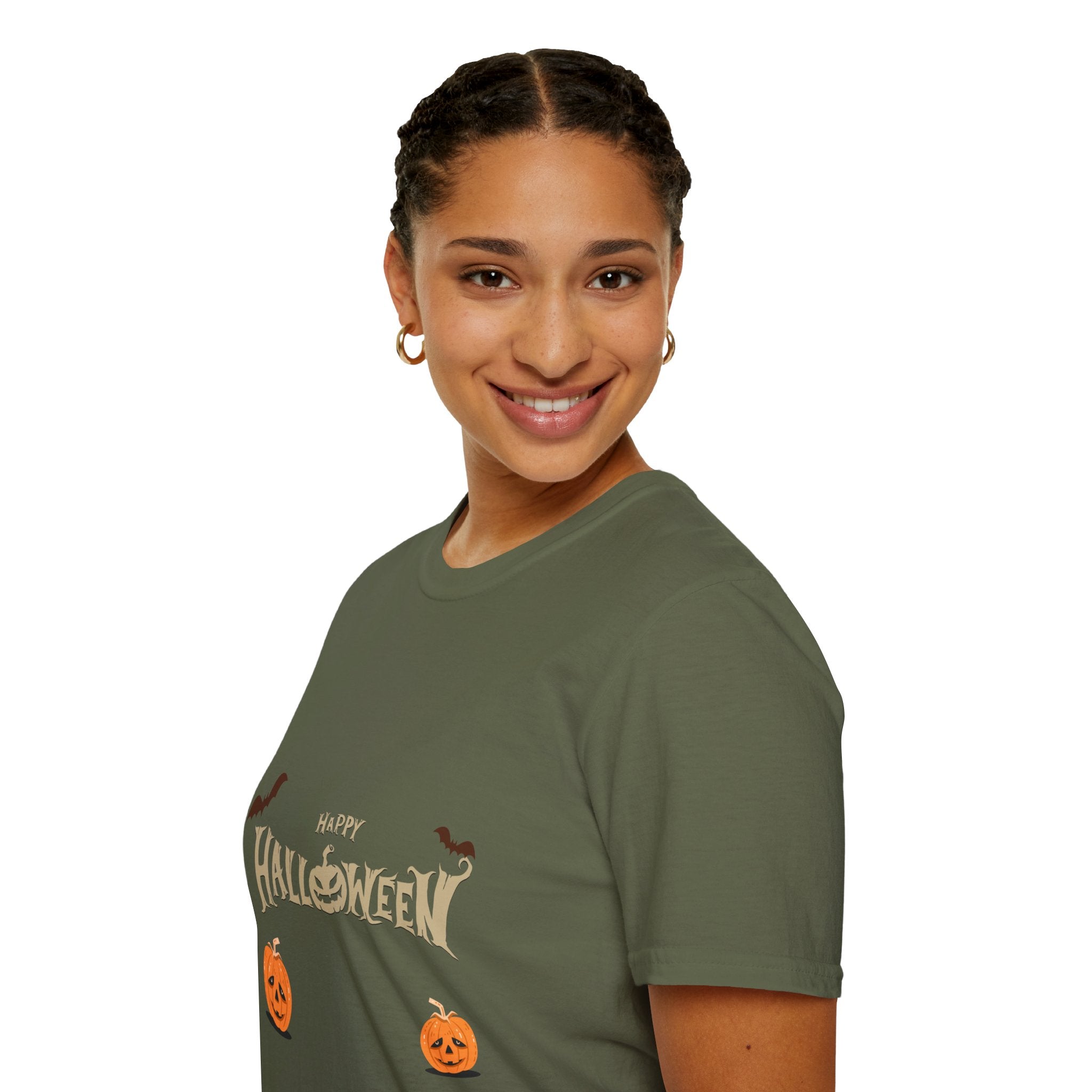 Halloween with Pumpkins | Unisex Softstyle T-Shirt