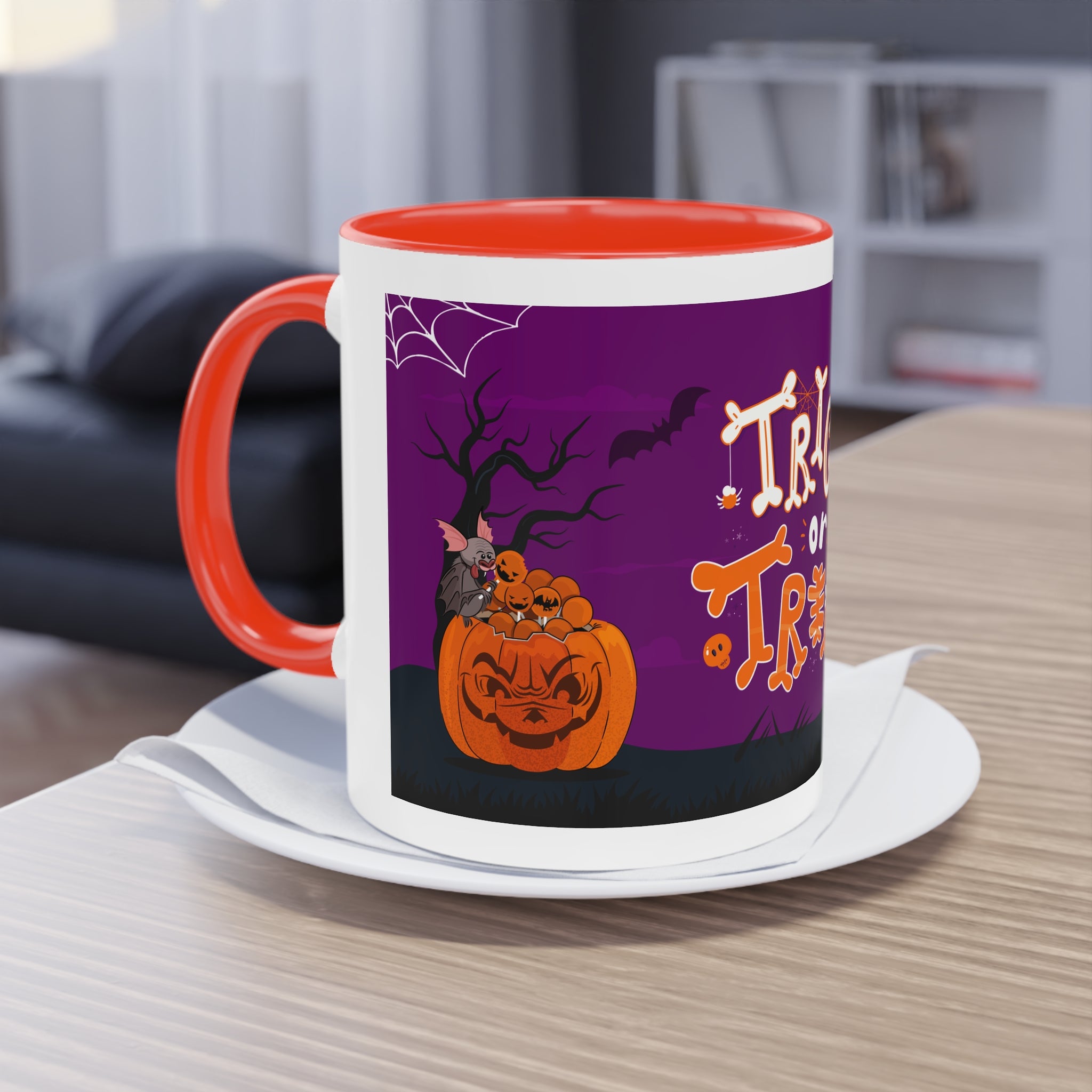 Halloween Trick or Treat | Two-Tone Coffee Mug