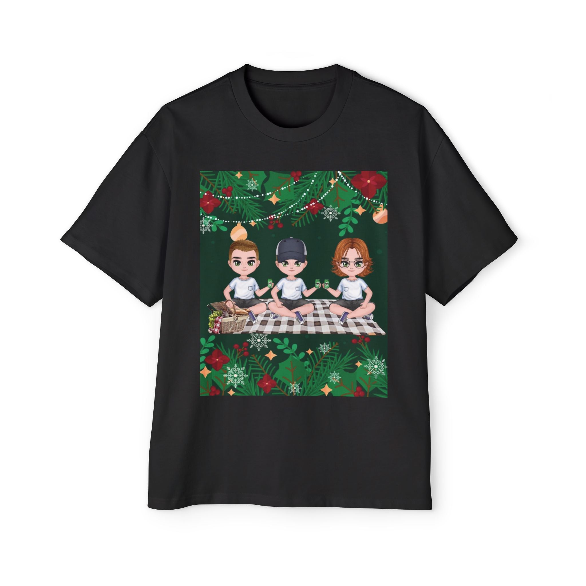 Christmas Family | Men's Heavy Oversized Tee