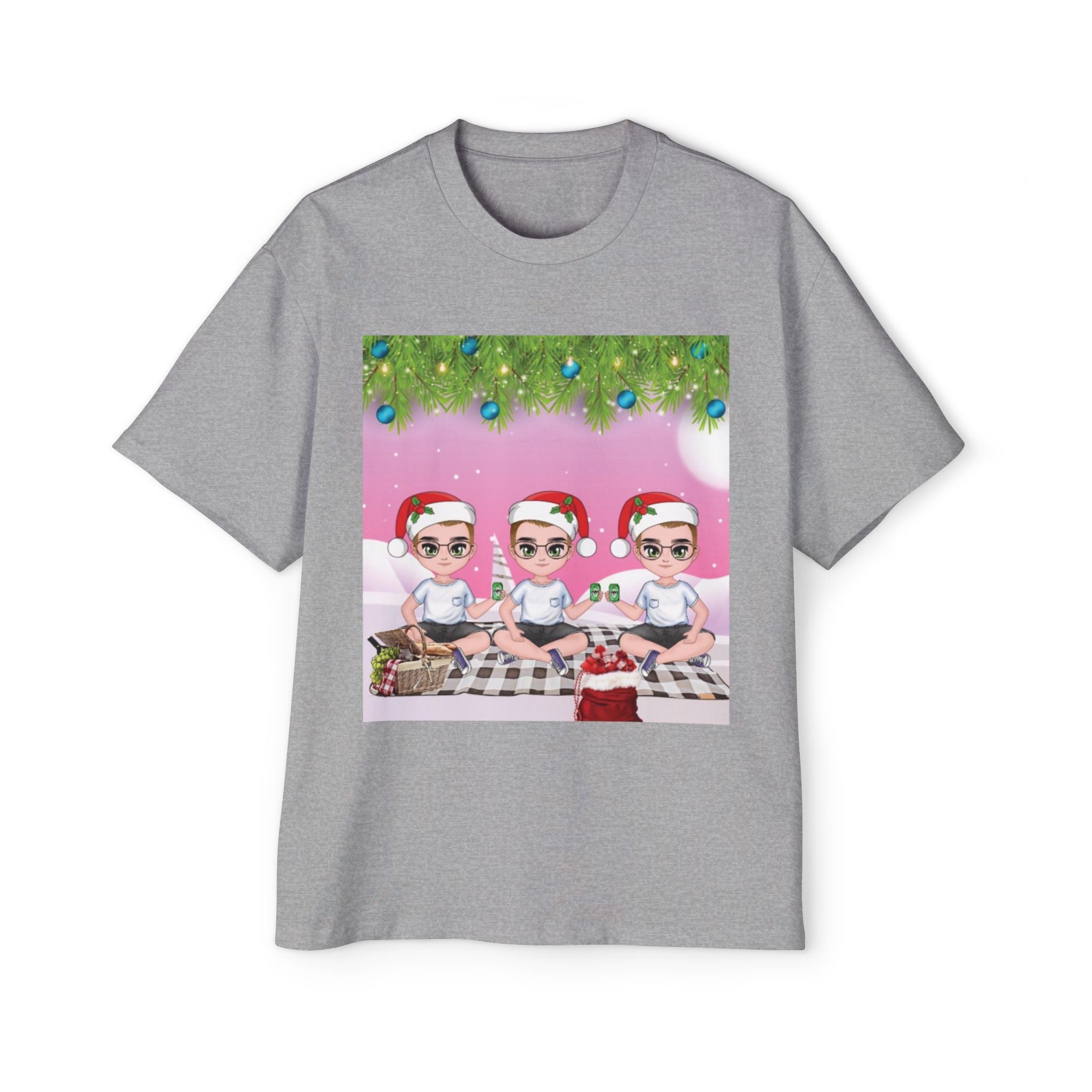 Christmas Friends | Men's Heavy Oversized Tee