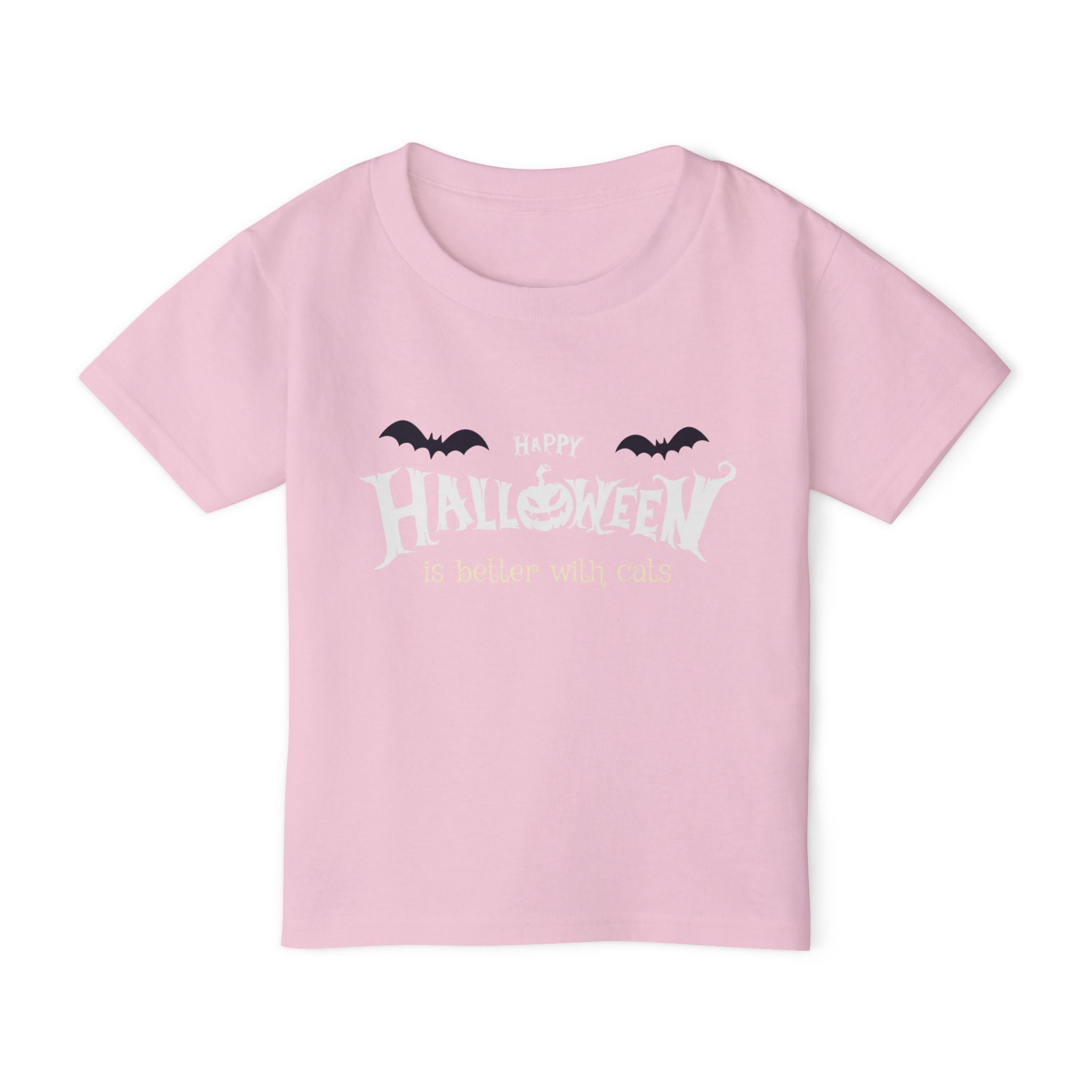Halloween with Witch's Cats | Heavy Cotton Toddler T-shirt