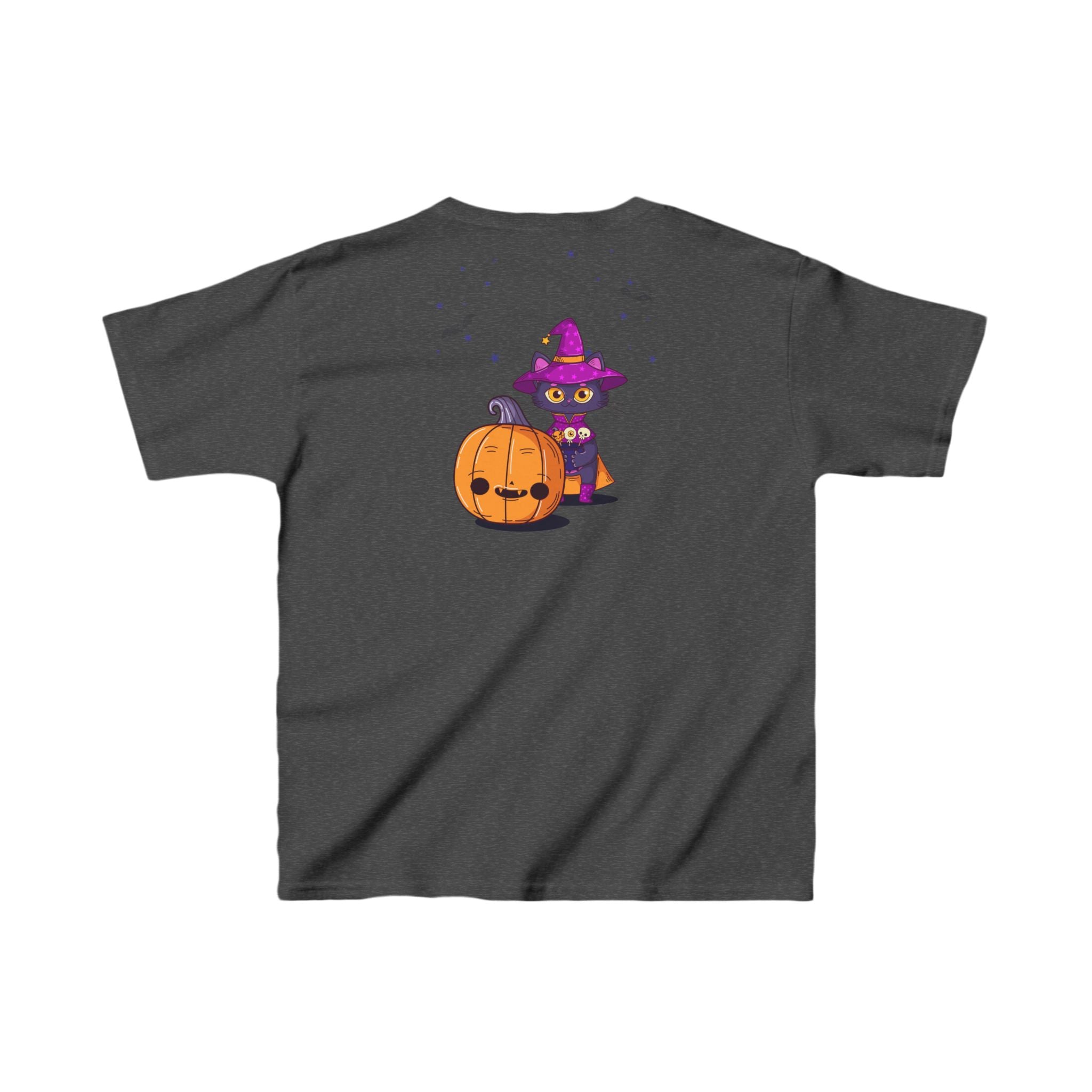 Halloween with Witch's Cats | Kids Heavy Cotton Tee