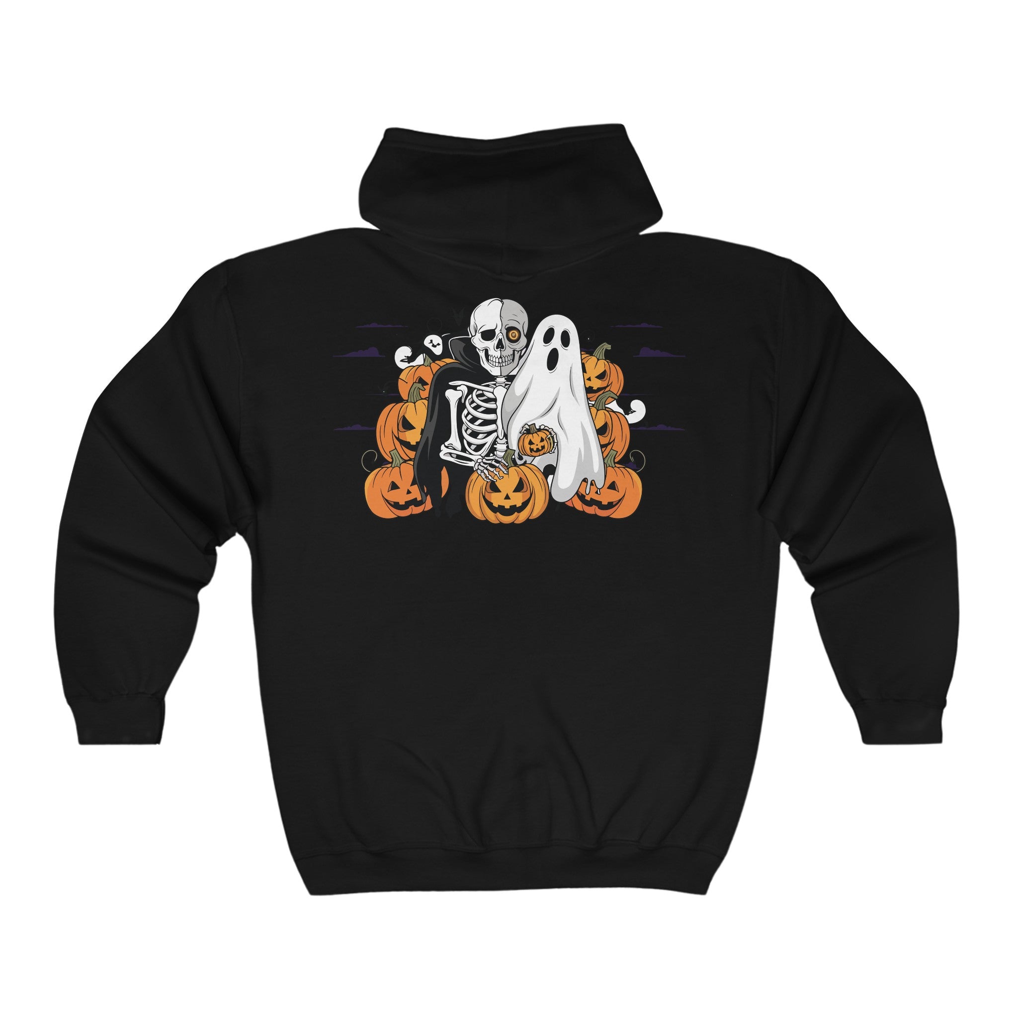 Halloween with Bats | Unisex Heavy Blend Full Zip Hooded Sweatshirt