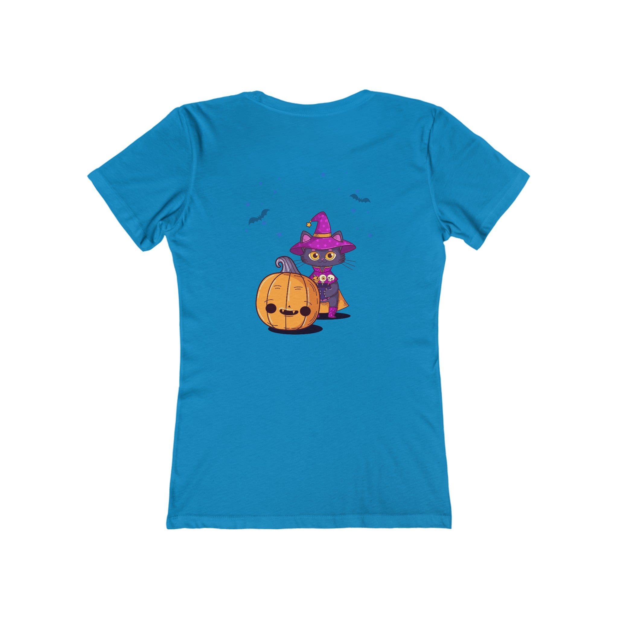 Halloween with Witch's Cats | The Boyfriend Tee for Women