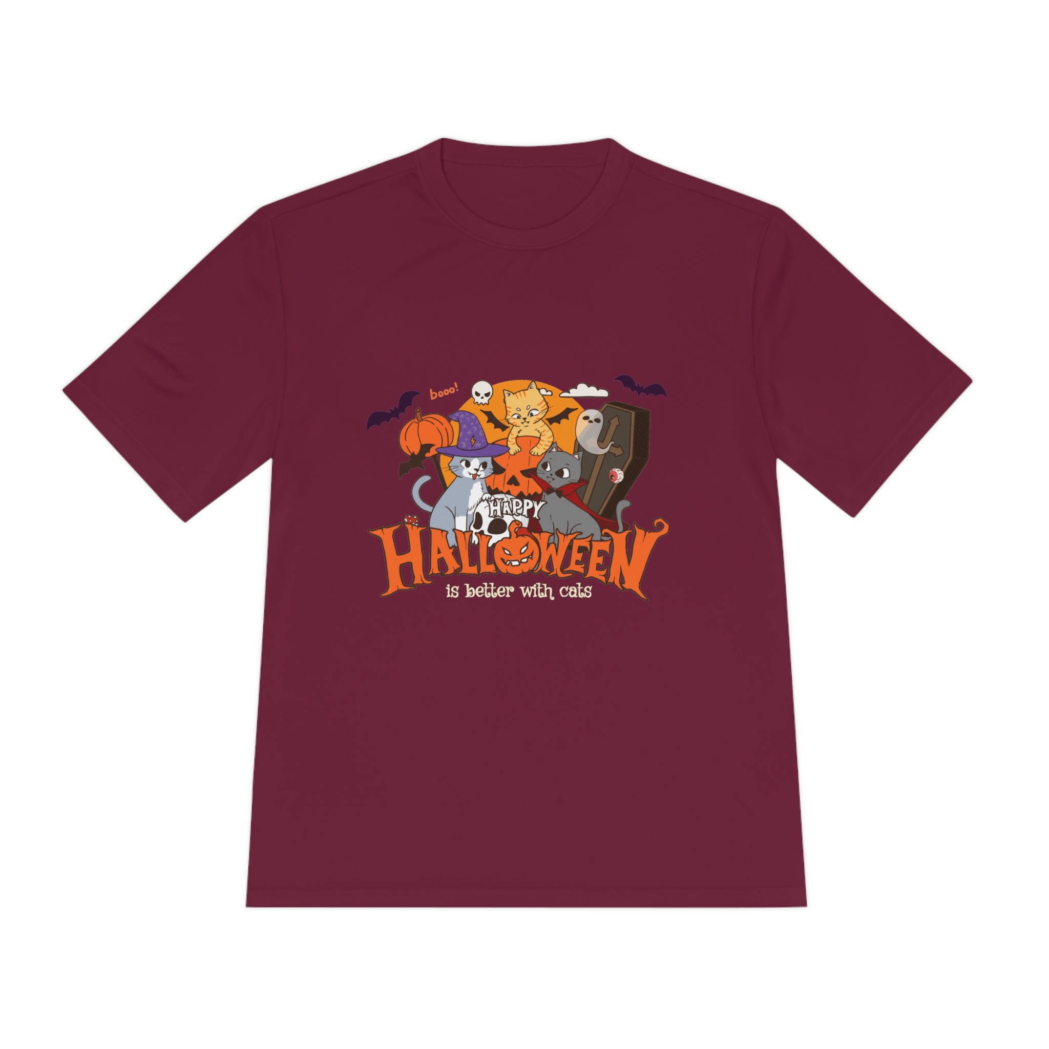 Halloween is Better with Cats | Unisex Moisture Wicking Tee
