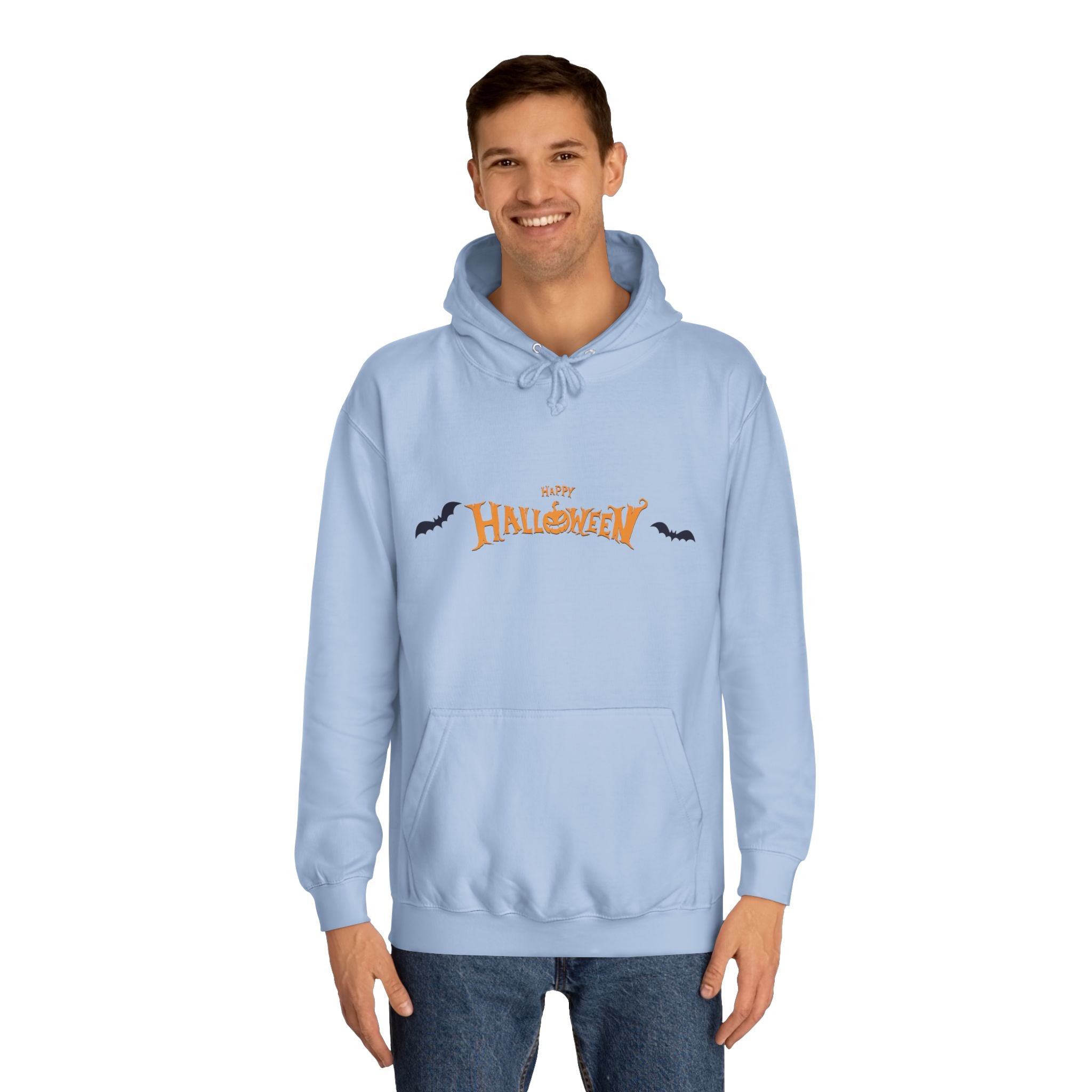 Halloween with Bats | Unisex College Hoodie