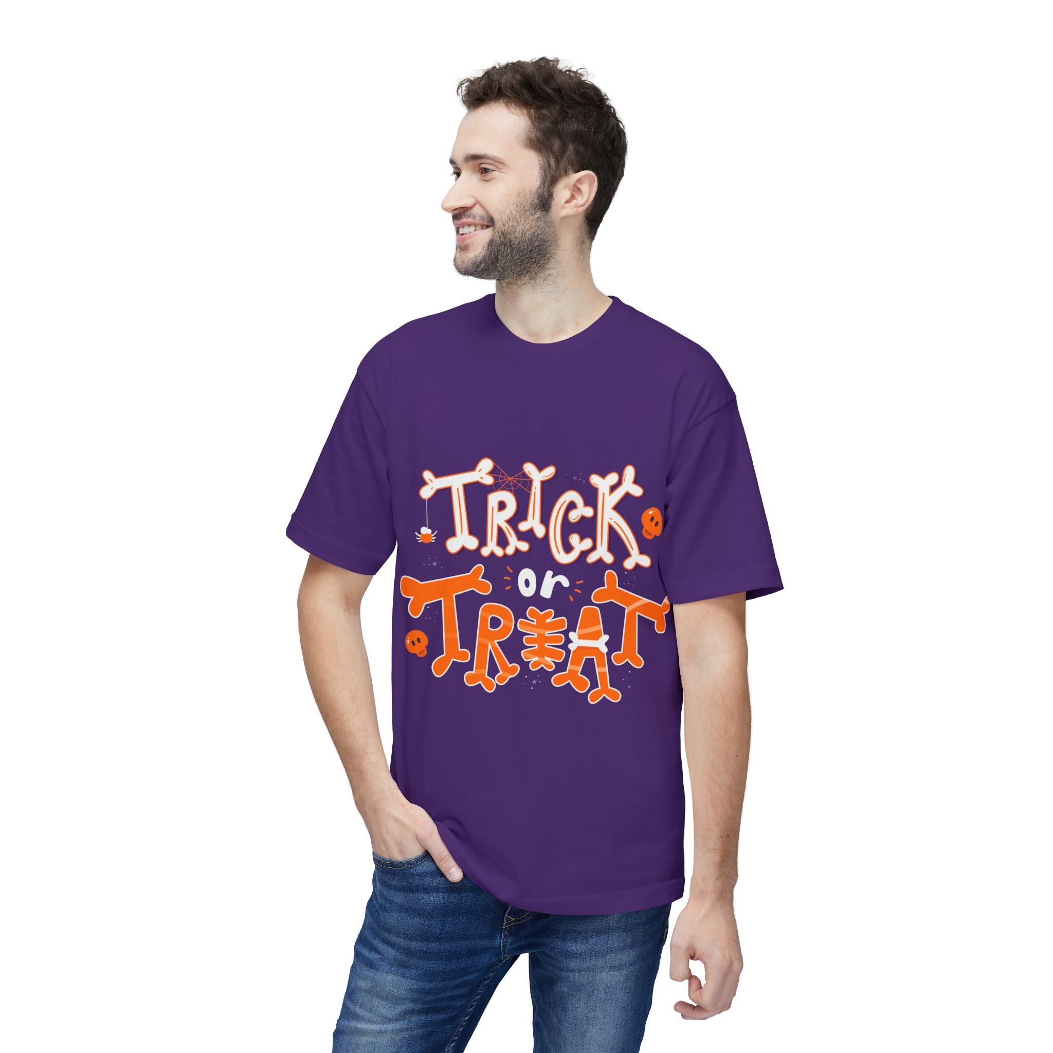 Halloween Trick or Treat | Unisex Midweight T-shirt, Made in US